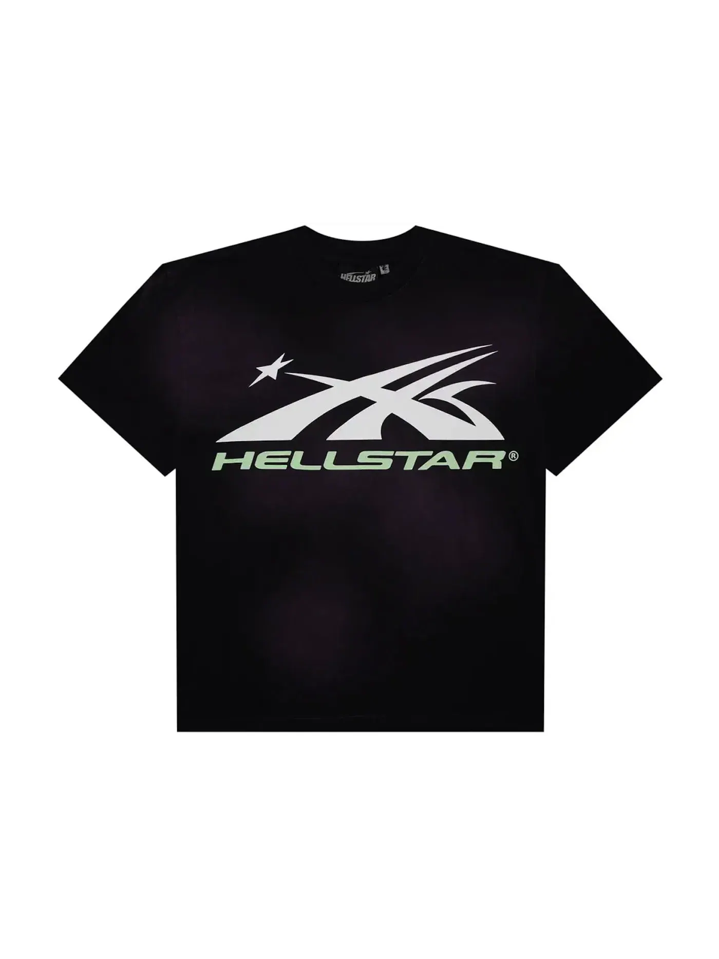 Мужская футболка с принтом Hellstar Glow in the Dark Sports Logo T-shirt — изображение 1 из 2, фиолетовый