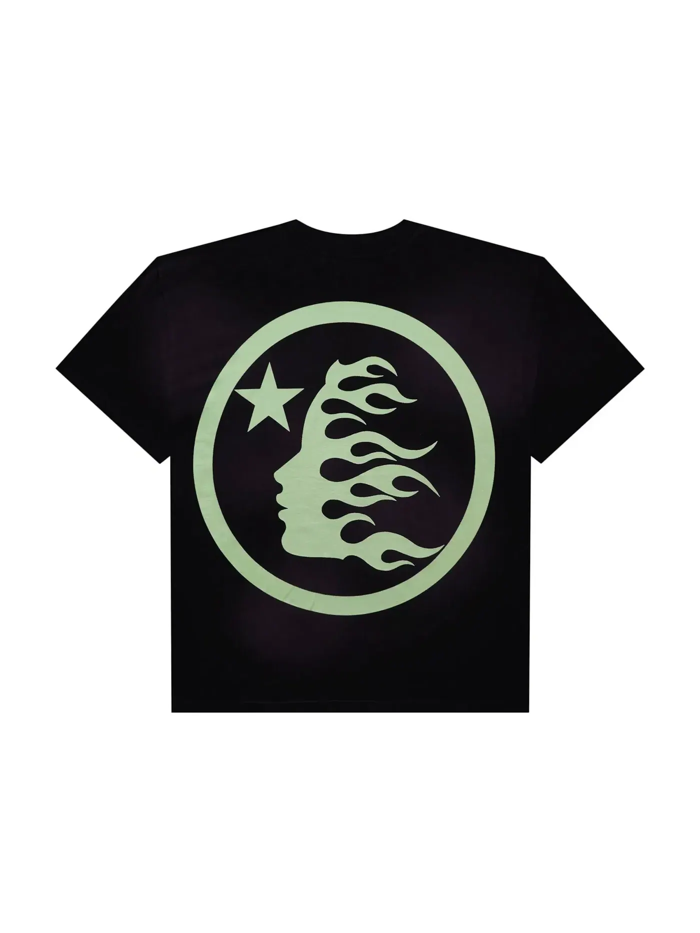 Мужская футболка с принтом Hellstar Glow in the Dark Sports Logo T-shirt — изображение 2 из 2, фиолетовый