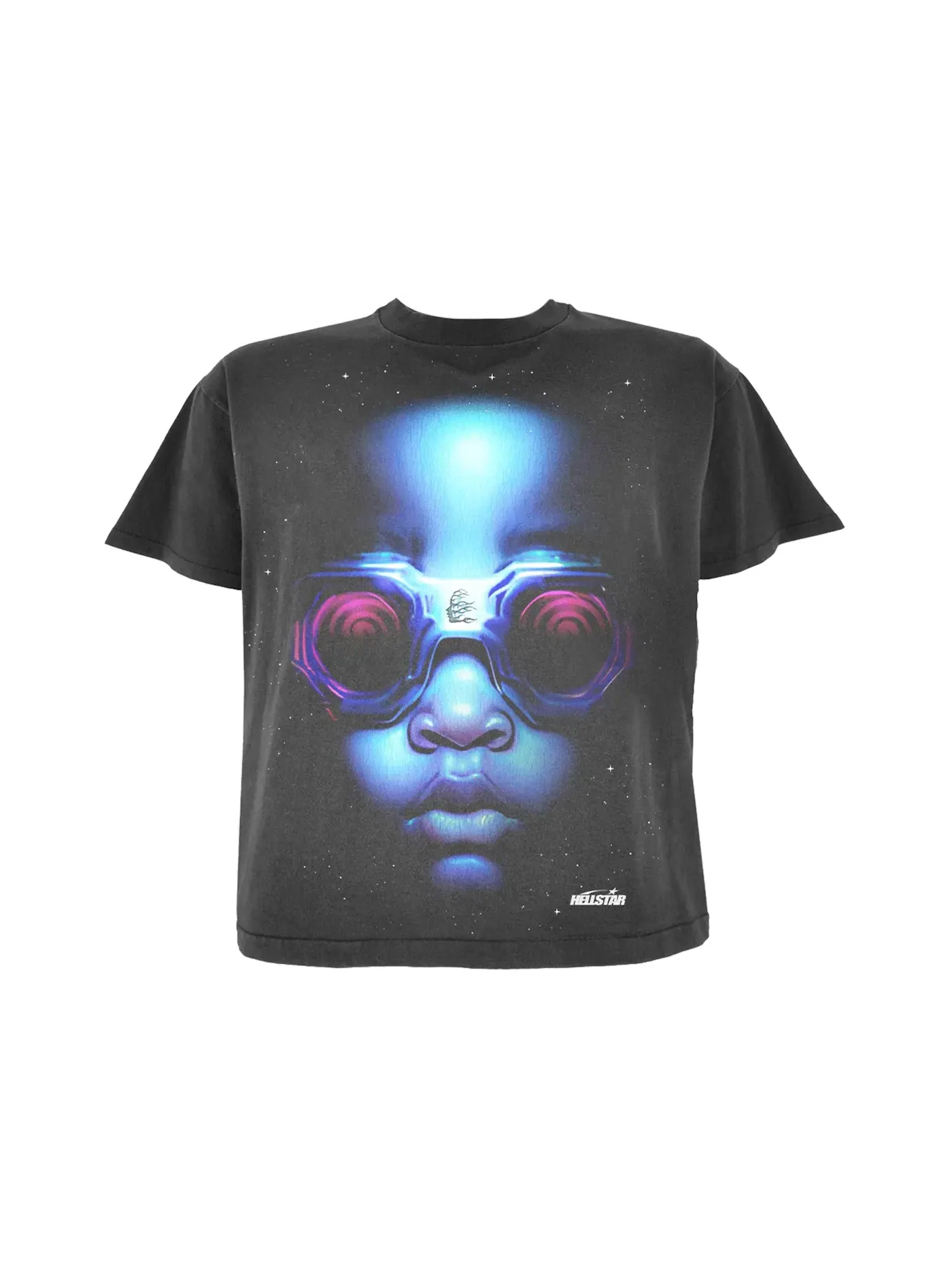 Футболка с принтом Hellstar Goggles T-Shirt Hellstar — изображение 1 из 2, черный