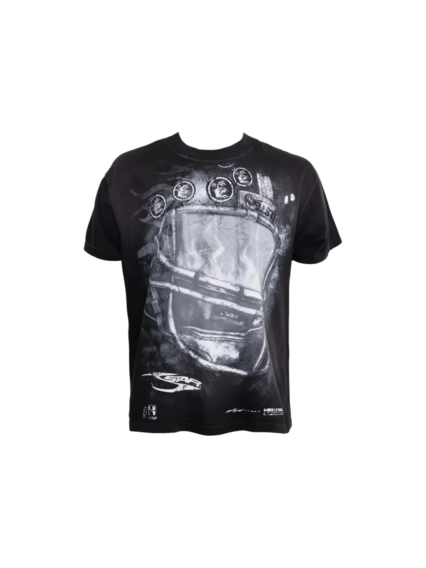 Мужская футболка с принтом Hellstar Gridiron T-Shirt Hellstar — изображение 1 из 2, черный