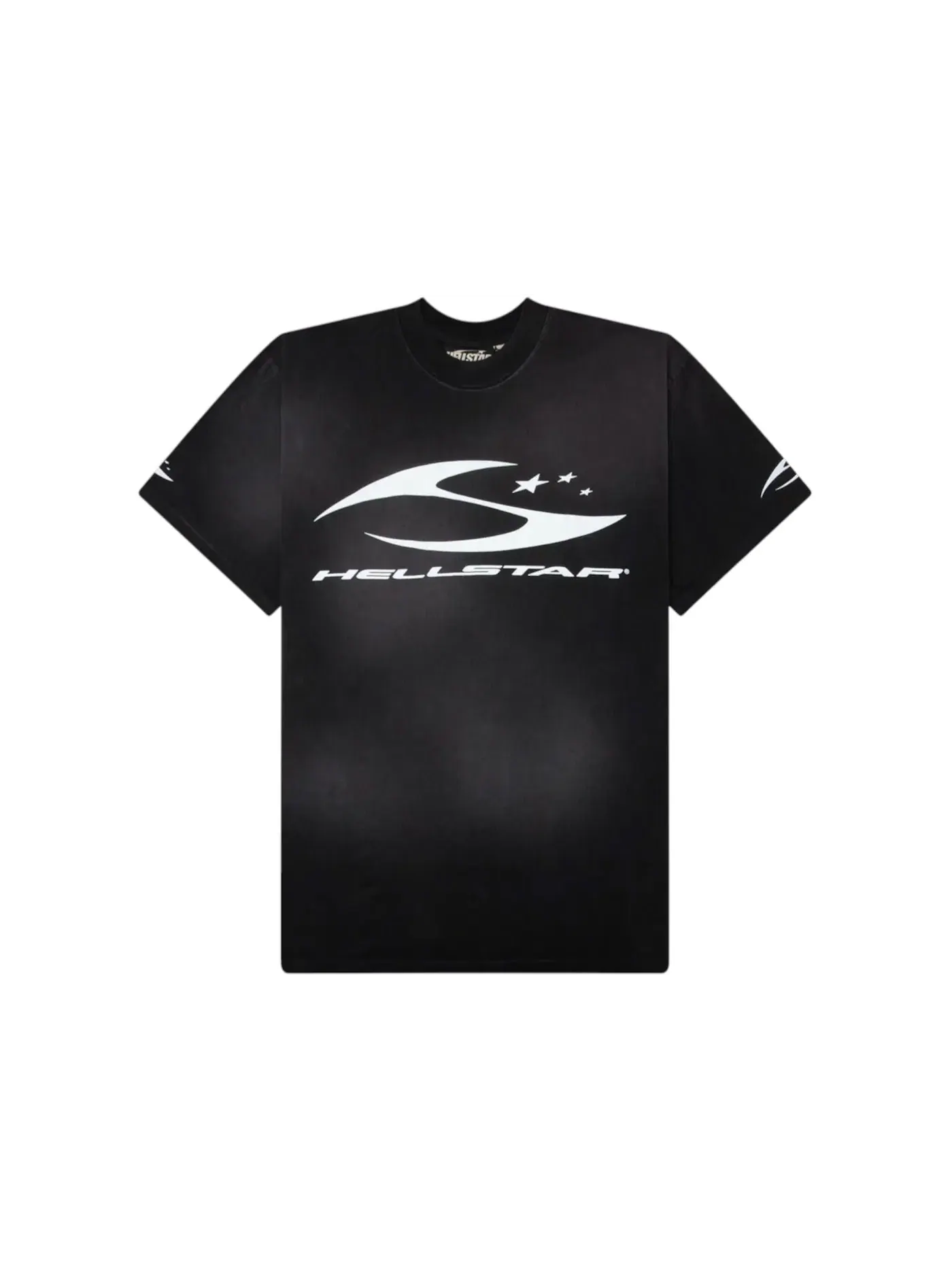 Мужская футболка с принтом Hellstar H Cursive Logo T-shirt — изображение 1 из 2, черный