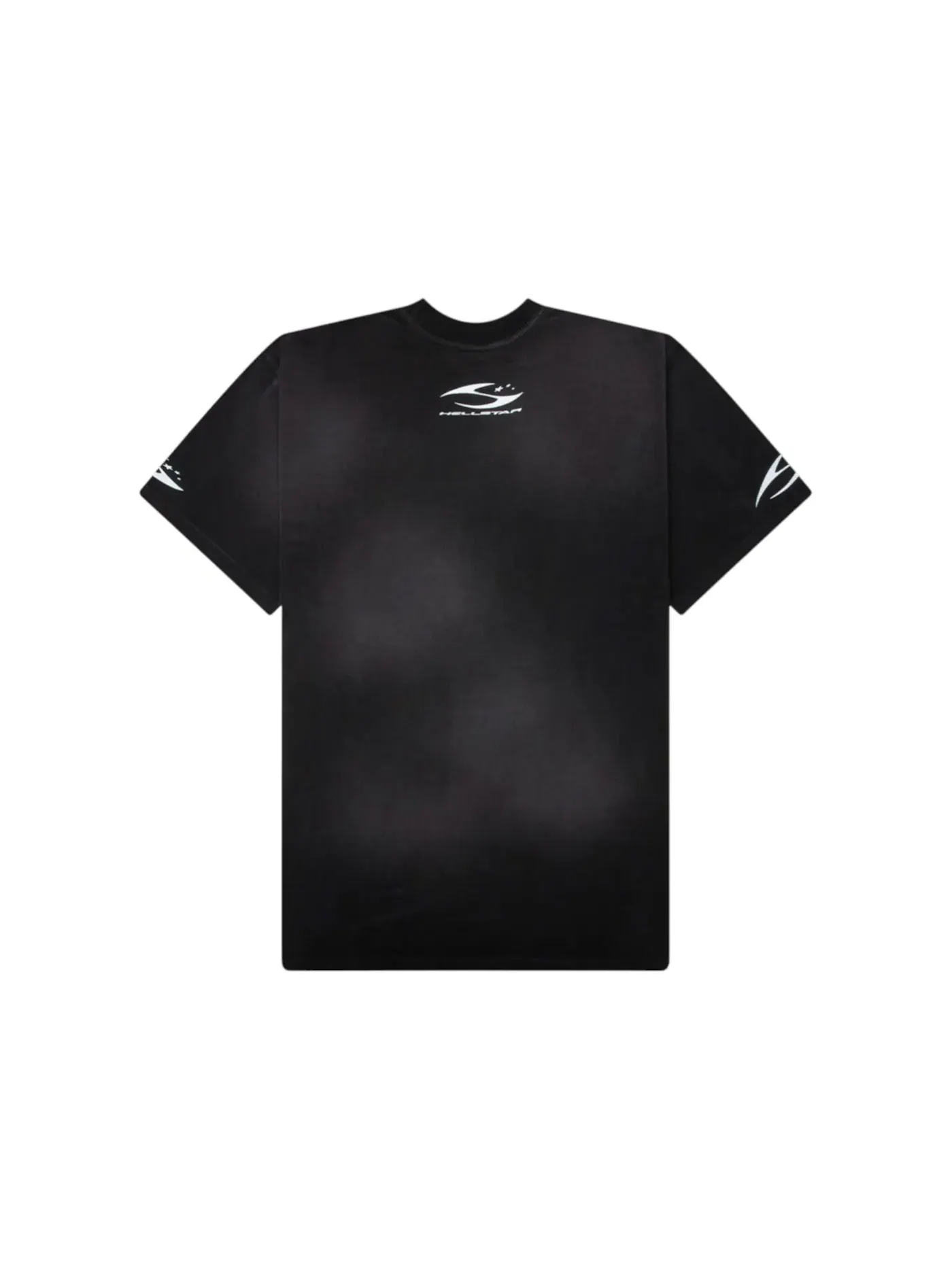 Мужская футболка с принтом Hellstar H Cursive Logo T-shirt — изображение 2 из 2, черный