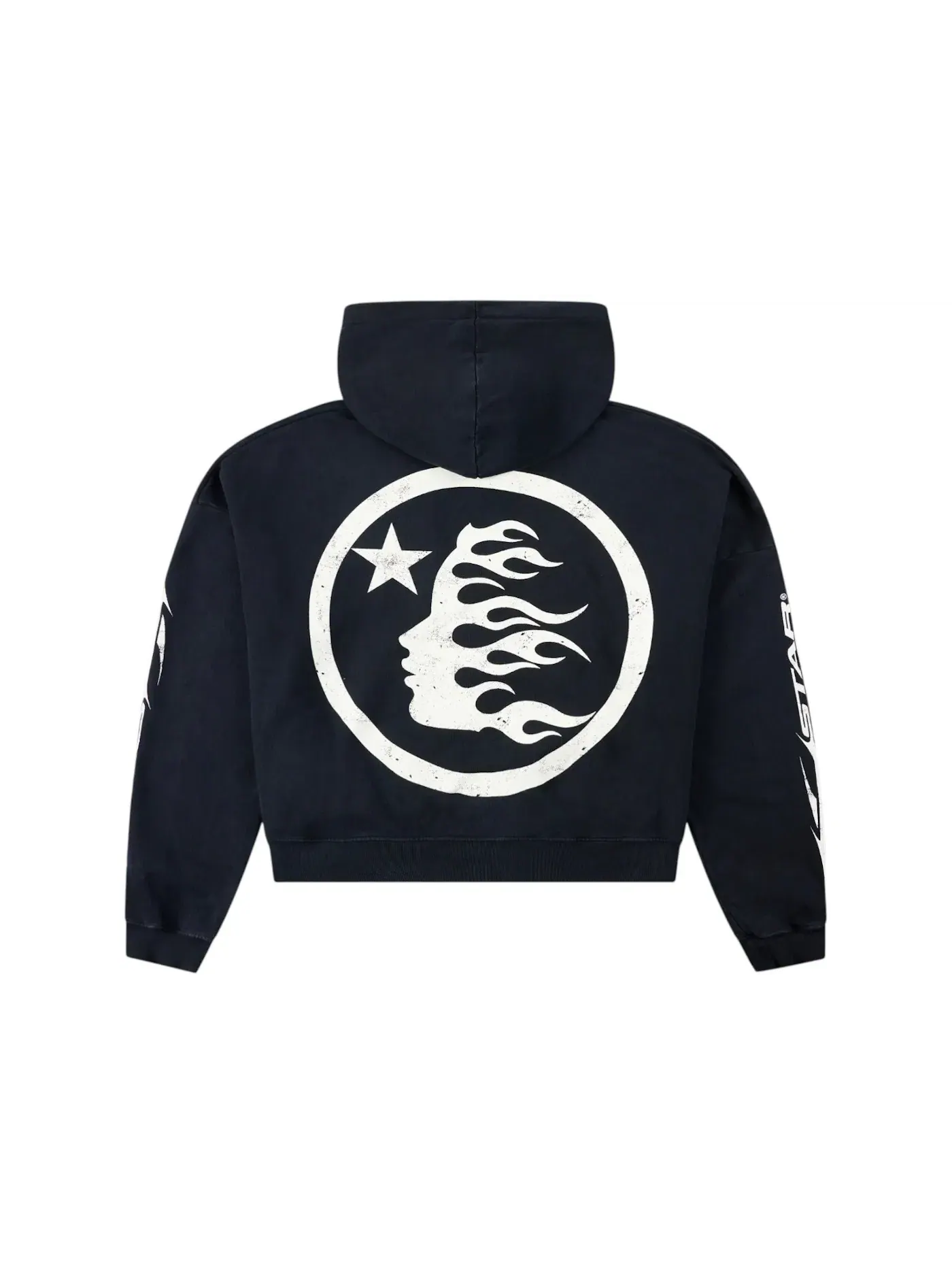 Мужской худи с принтом Hellstar Hoodie — изображение 2 из 2, черный