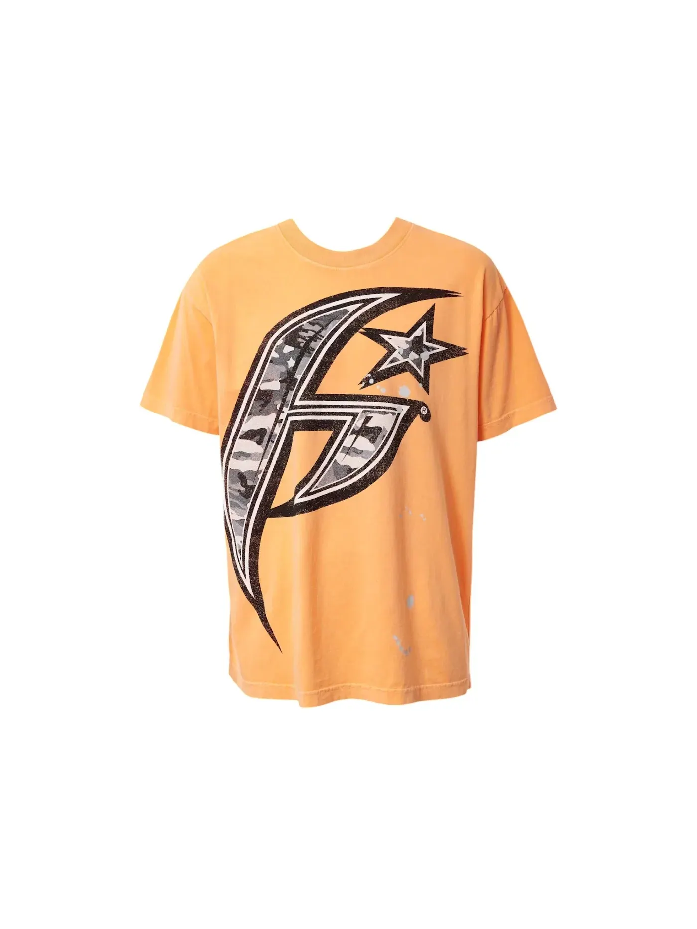 Мужская футболка с принтом Hellstar T-Shirt — изображение 1 из 1, оранжевый