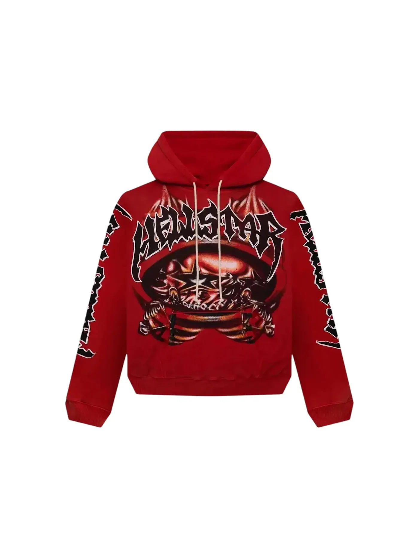 Мужской худи с принтом Hellstar Halloween Air Brush Hoodie — изображение 1 из 2, красный