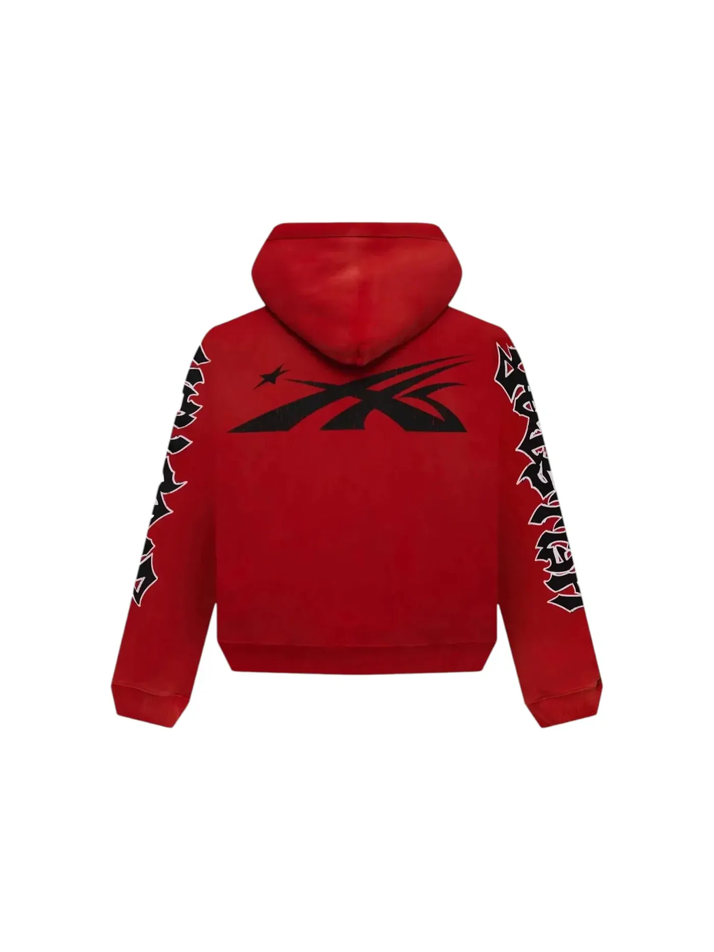 Мужской худи с принтом Hellstar Halloween Air Brush Hoodie — изображение 2 из 2, красный