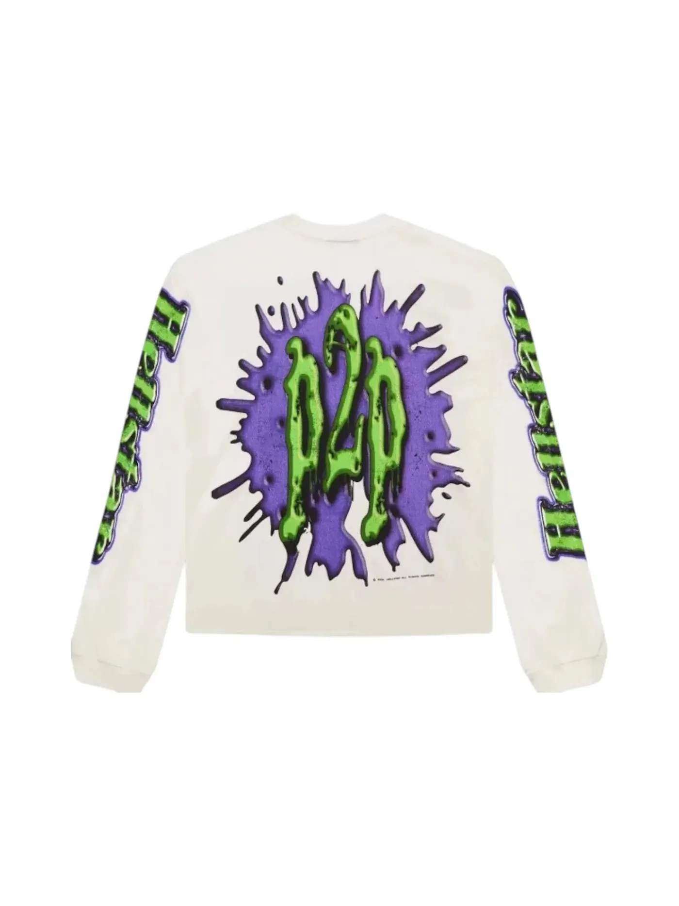 Мужская футболка с длинным рукавом Zombie Longsleeve Hellstar — изображение 2 из 2, белый