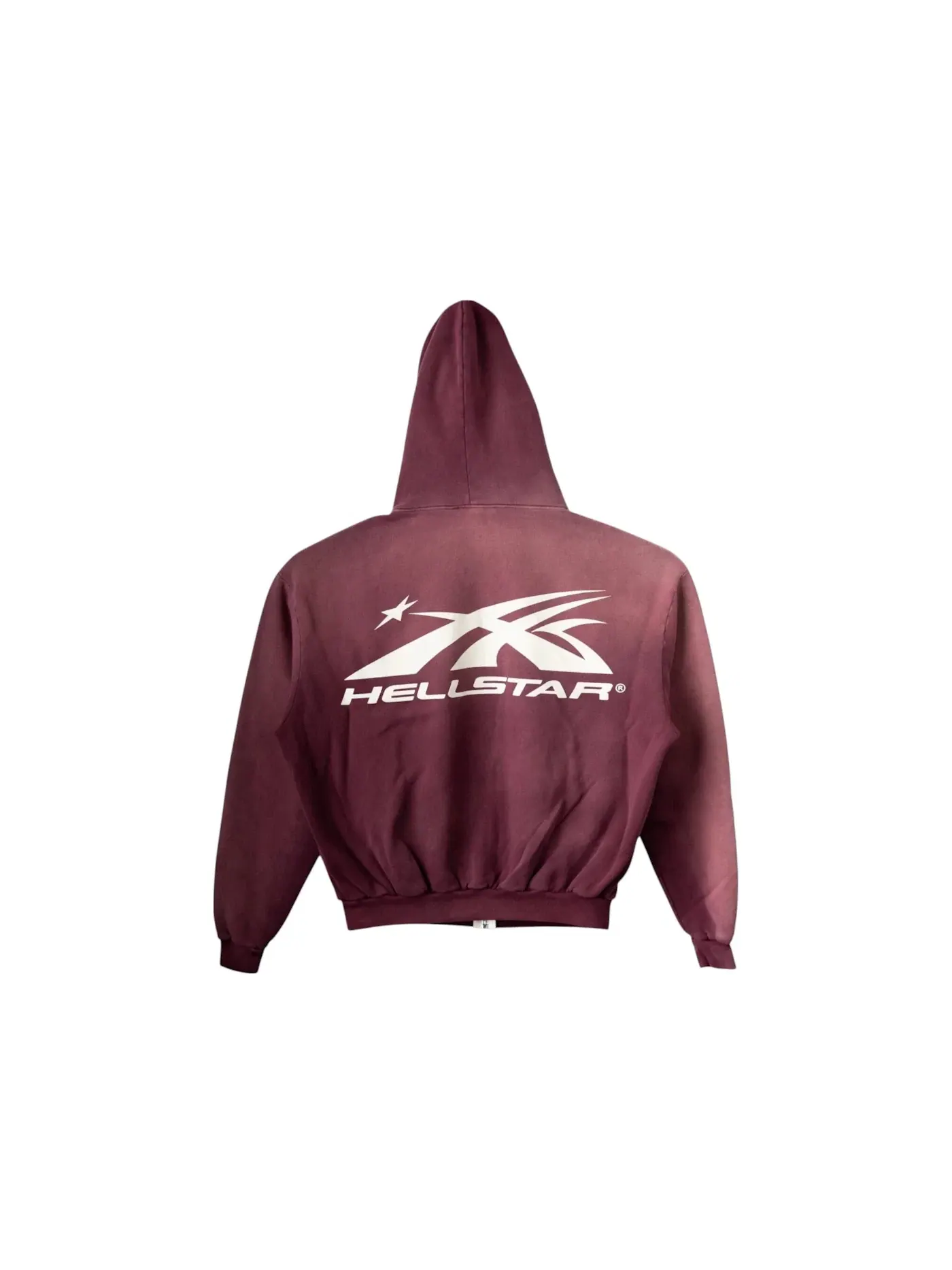 Мужская худи с принтом Hellstar Hoodie Hellstar — изображение 2 из 2, бордовый