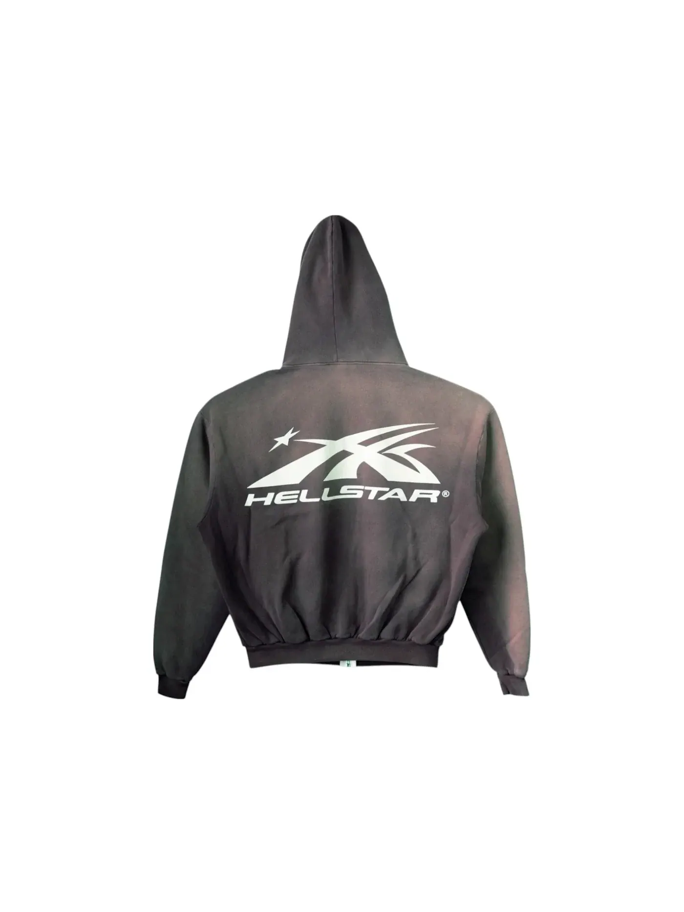 Мужская худи с принтом Hellstar Hoodie — изображение 2 из 2, серый