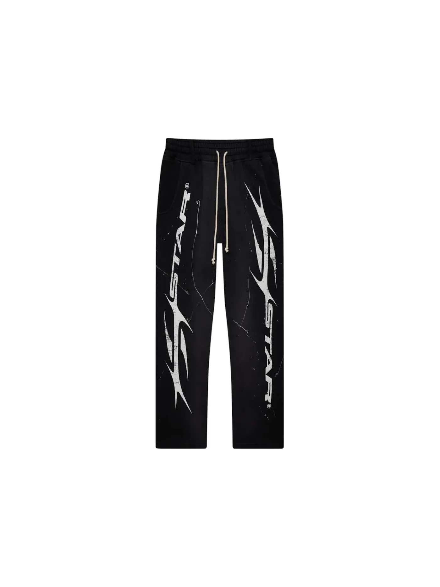 Мужские спортивные штаны с принтом Hellstar Sweatpants — изображение 1 из 2, черный