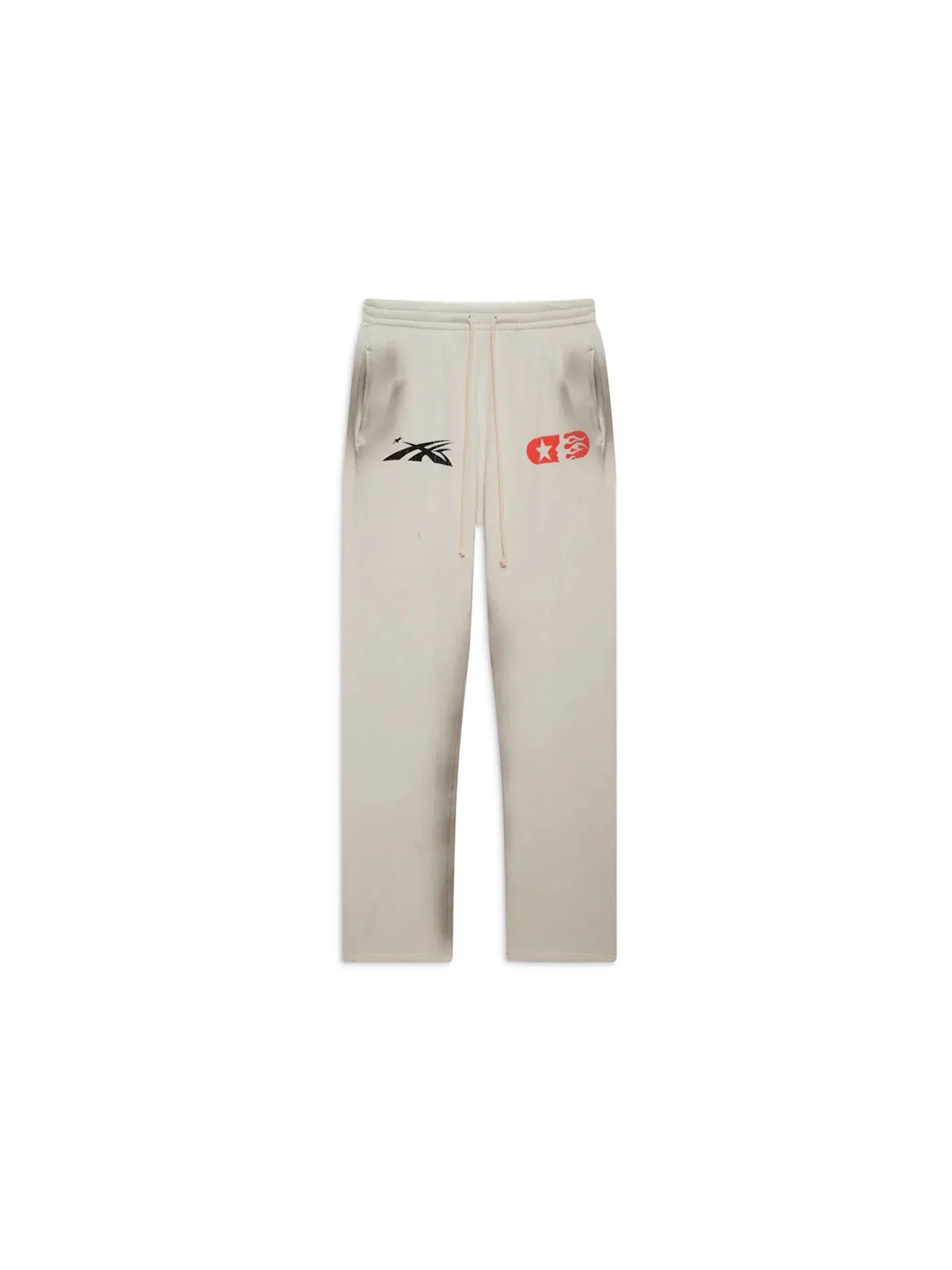 Мужские спортивные штаны с принтом Sweatpants Hellstar — изображение 1 из 2, белый