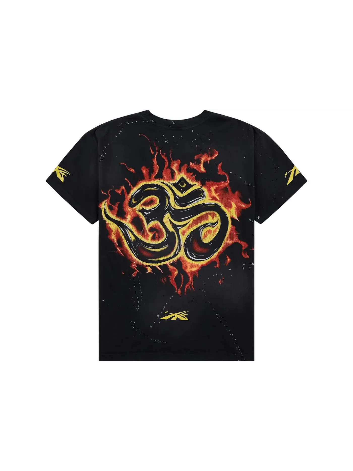 Мужская футболка с принтом Inner Peace Skeleton Tee Hellstar — изображение 2 из 2, черный