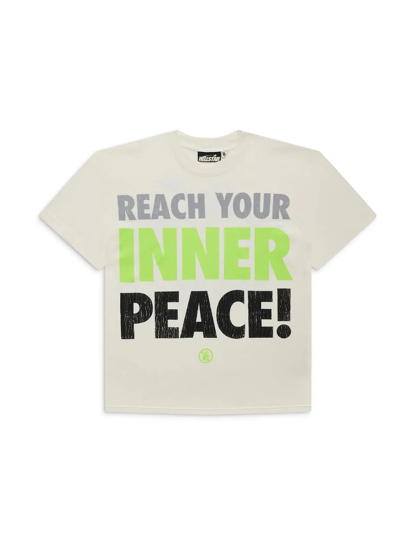 Мужская футболка с принтом Hellstar Inner Peace T-Shirt Hellstar — изображение 1 из 2, белый