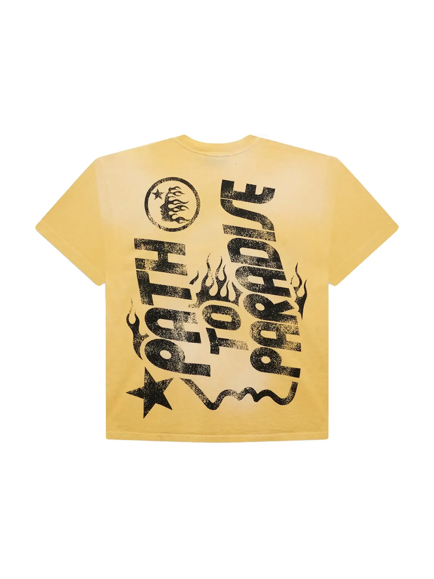 Мужская футболка с принтом Hellstar T-Shirt Hellstar — изображение 2 из 2, желтый