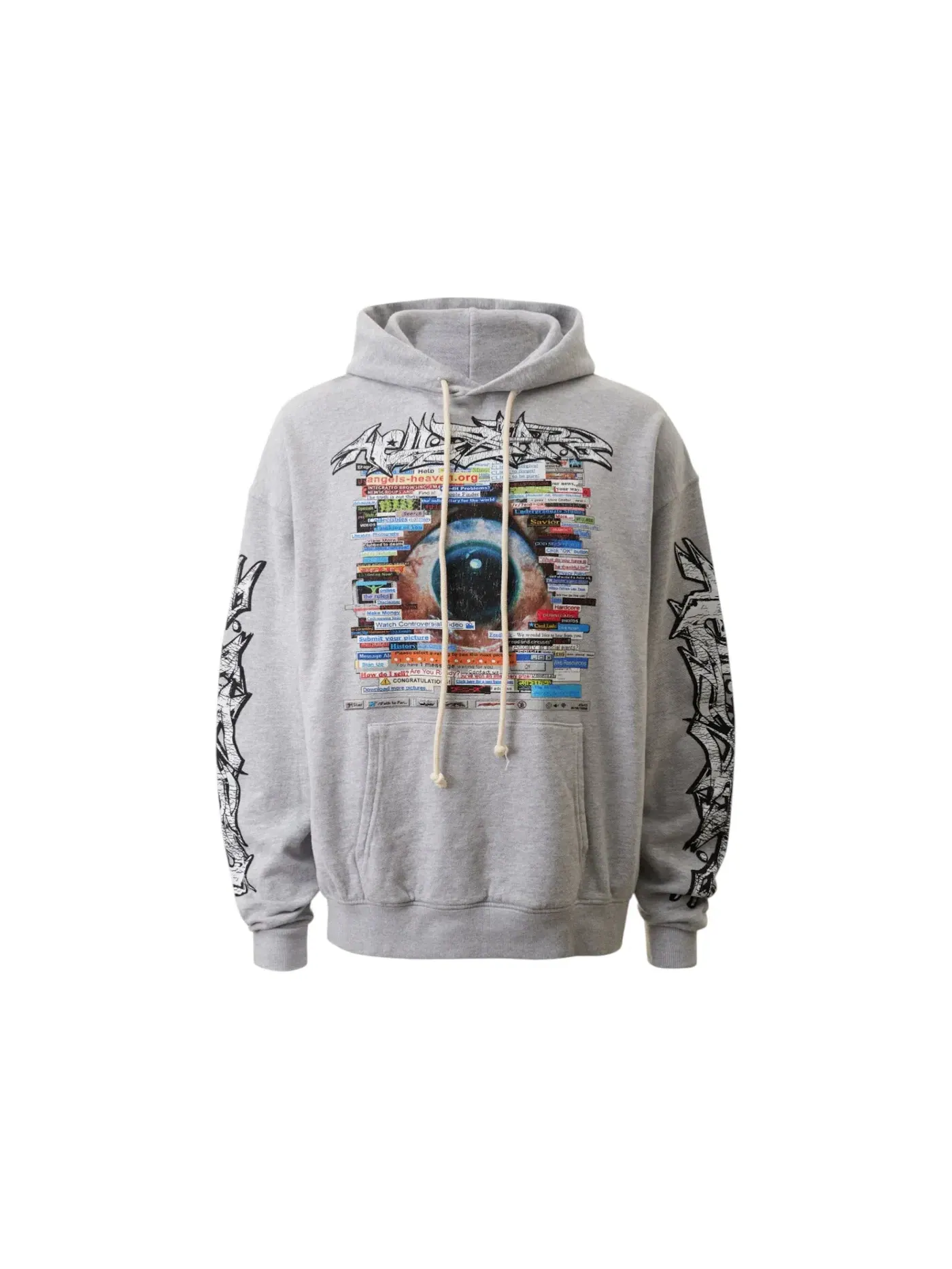Мужской худи с капюшоном Hellstar Hoodie — изображение 1 из 2, серый