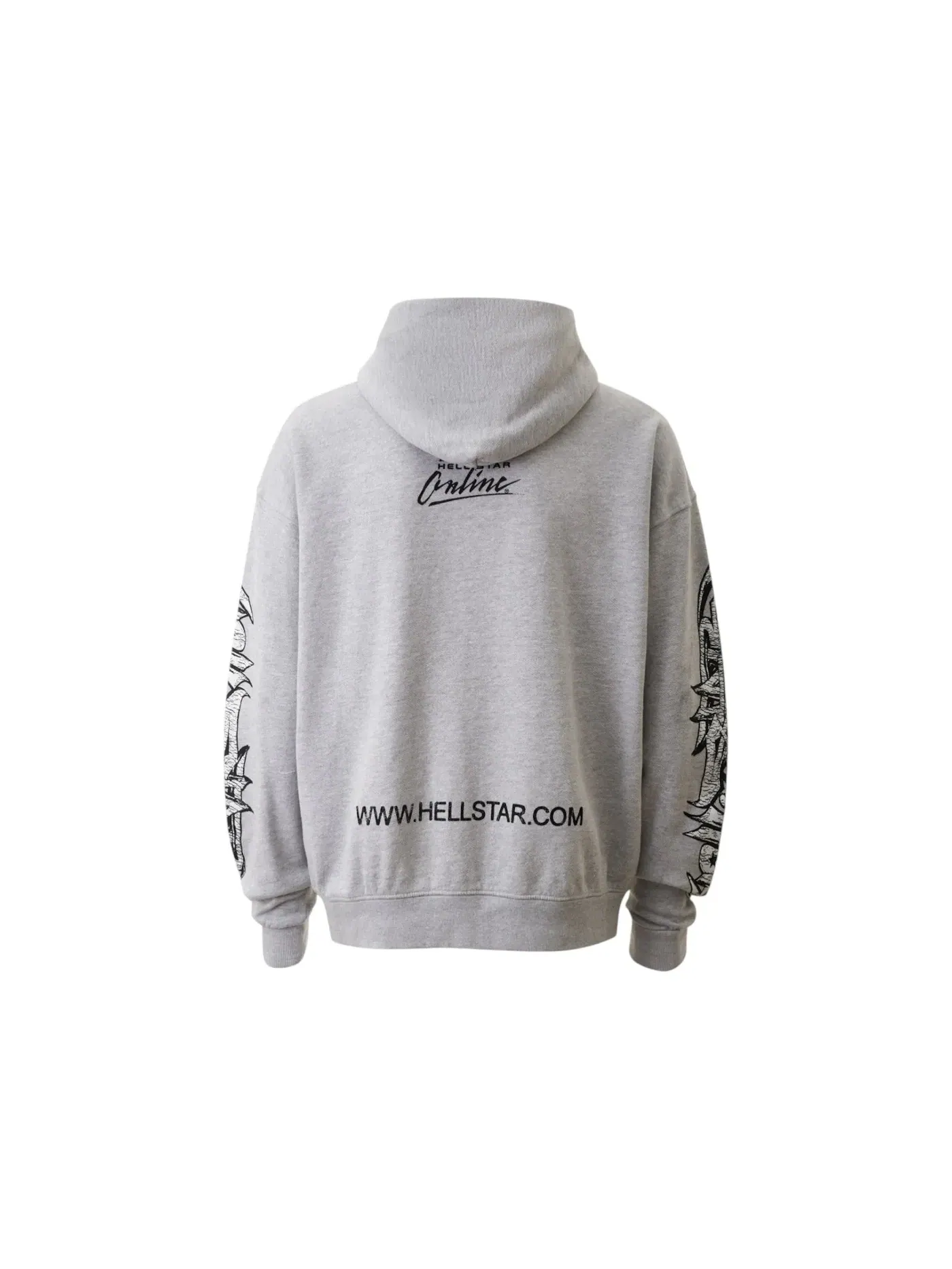 Мужской худи с капюшоном Hellstar Hoodie — изображение 2 из 2, серый