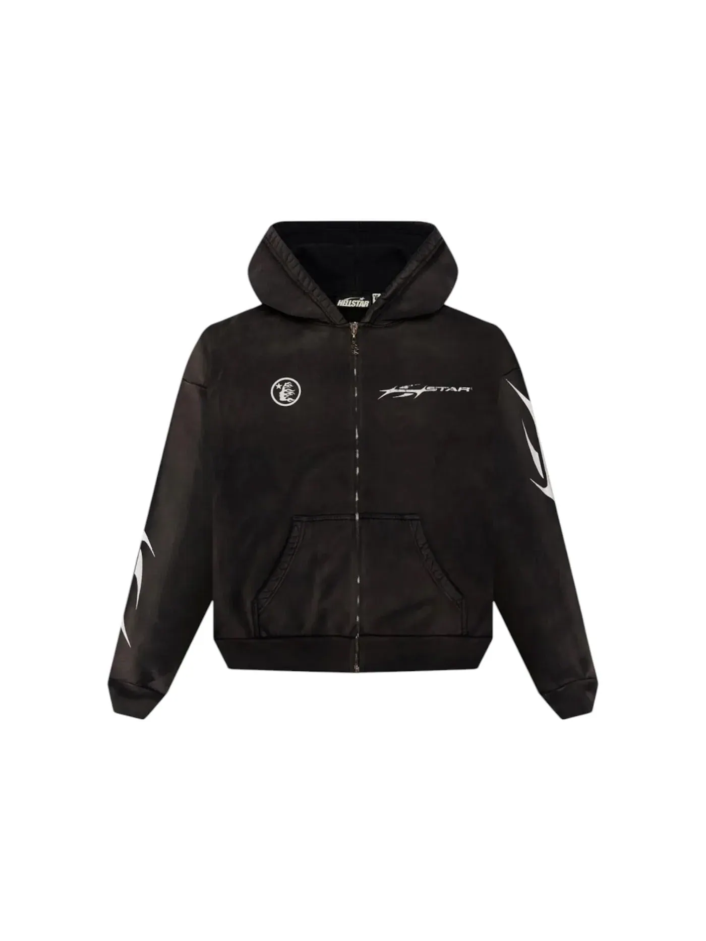 Мужская куртка-бомбер с принтом Hellstar Zip-Up Hellstar — изображение 1 из 2, черный