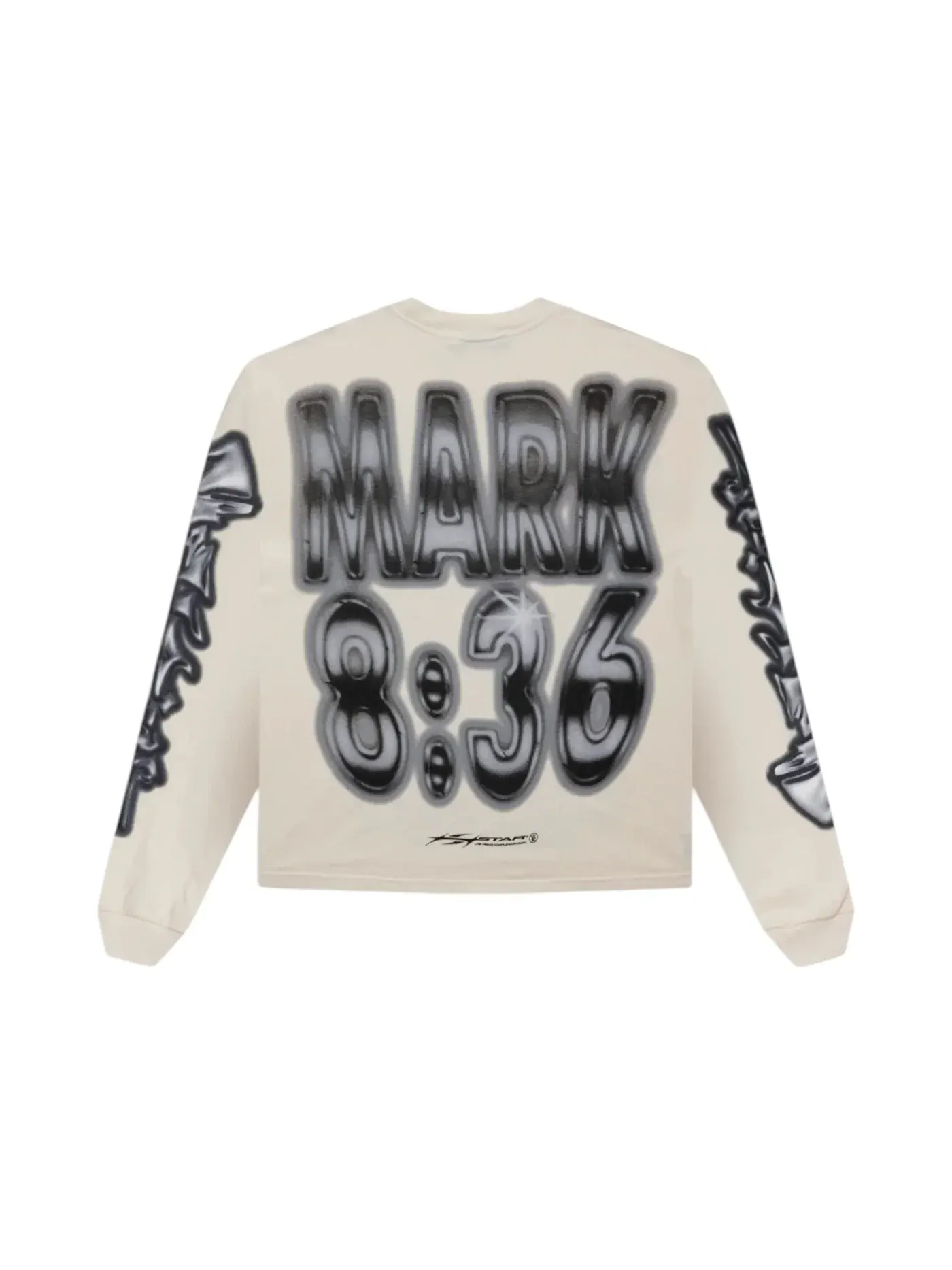 Мужской лонгслив с принтом Longsleeve Hellstar — изображение 2 из 2, белый