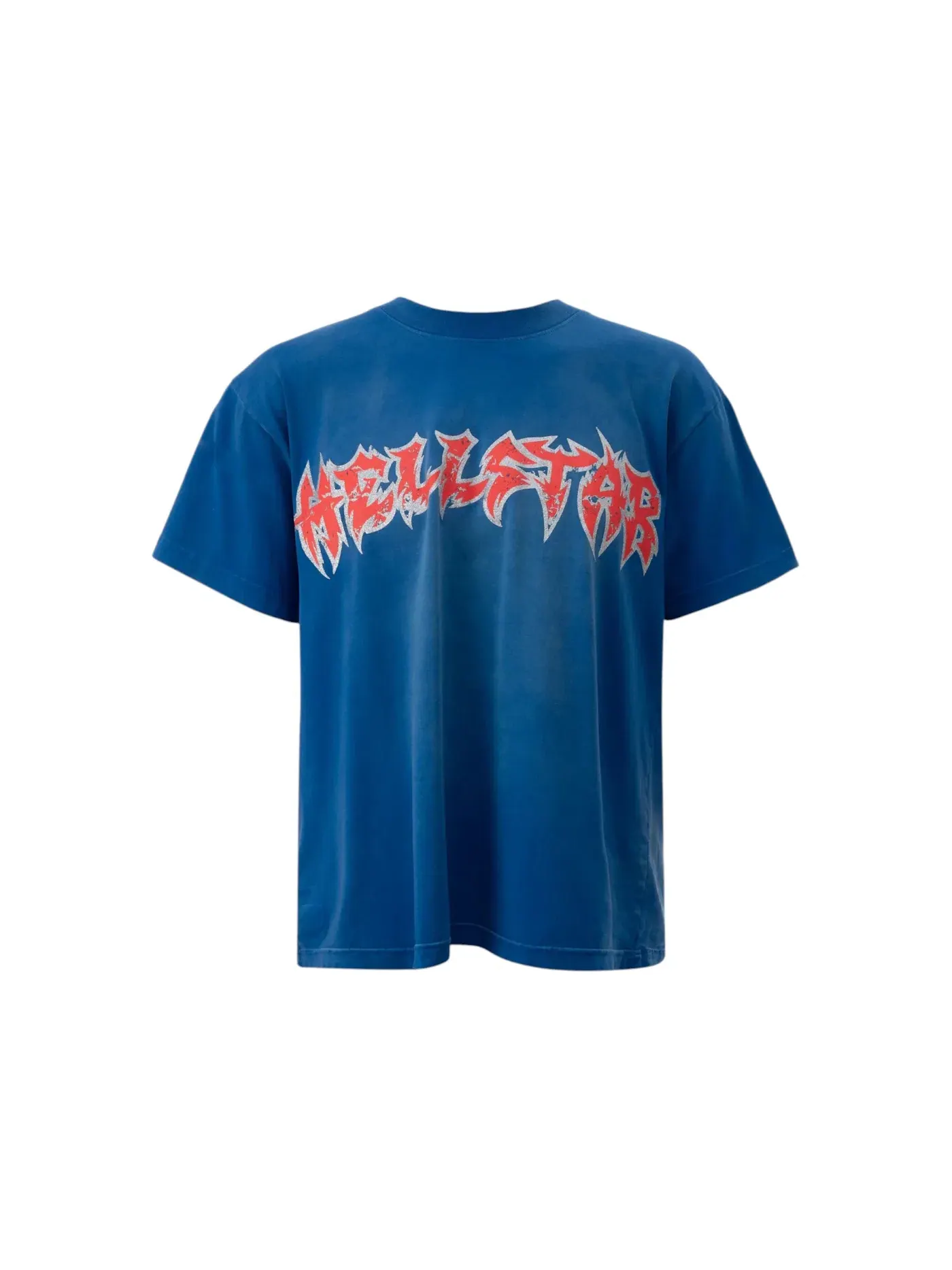 Мужская футболка с принтом Hellstar Metal Logo T-shirt Hellstar — изображение 1 из 2, синий