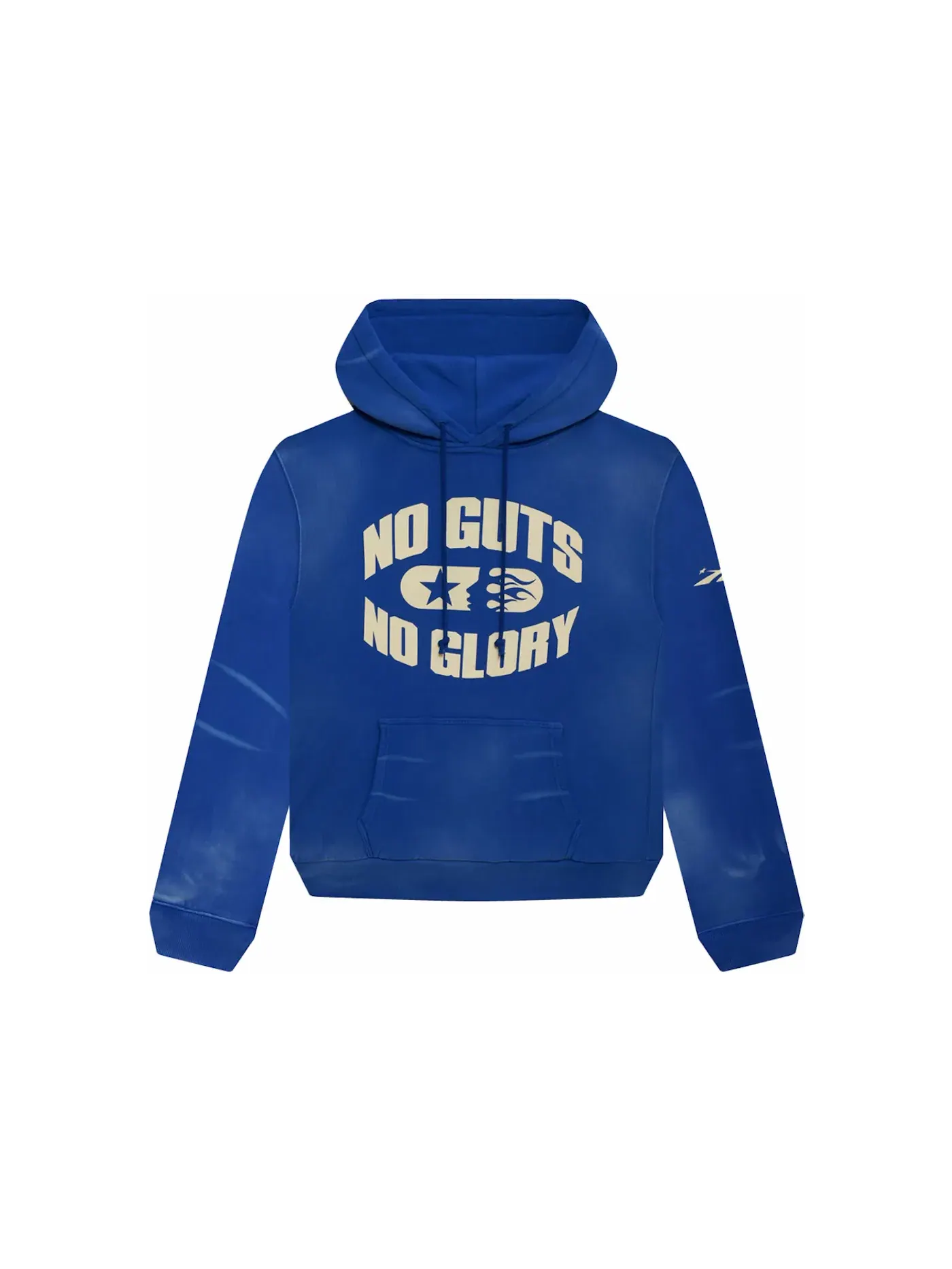 Унисекс худи с принтом Hellstar No Guts No Glory Hoodie — изображение 1 из 1, синий