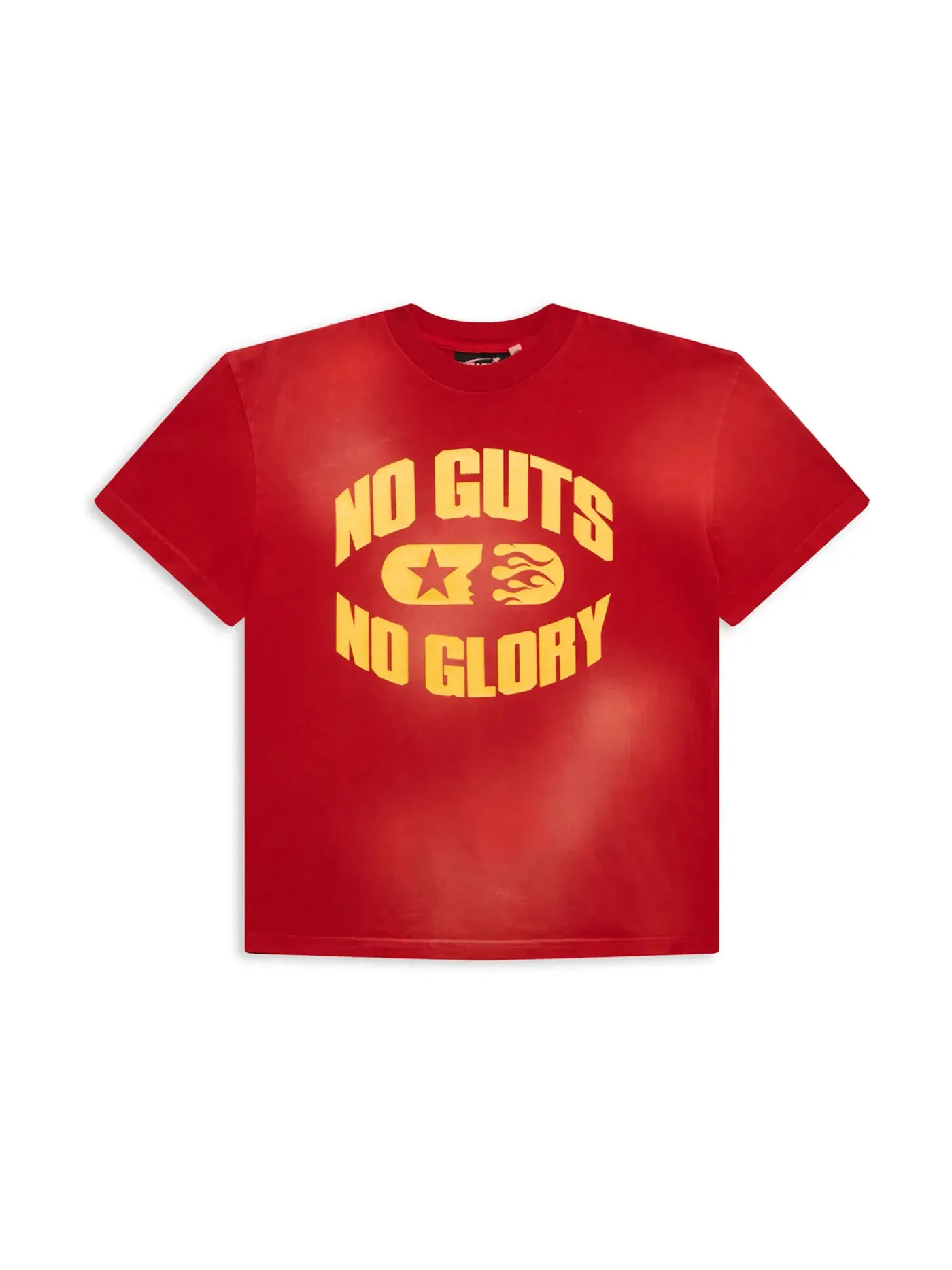 Мужская футболка с принтом No Guts No Glory Hellstar — изображение 1 из 2, красный