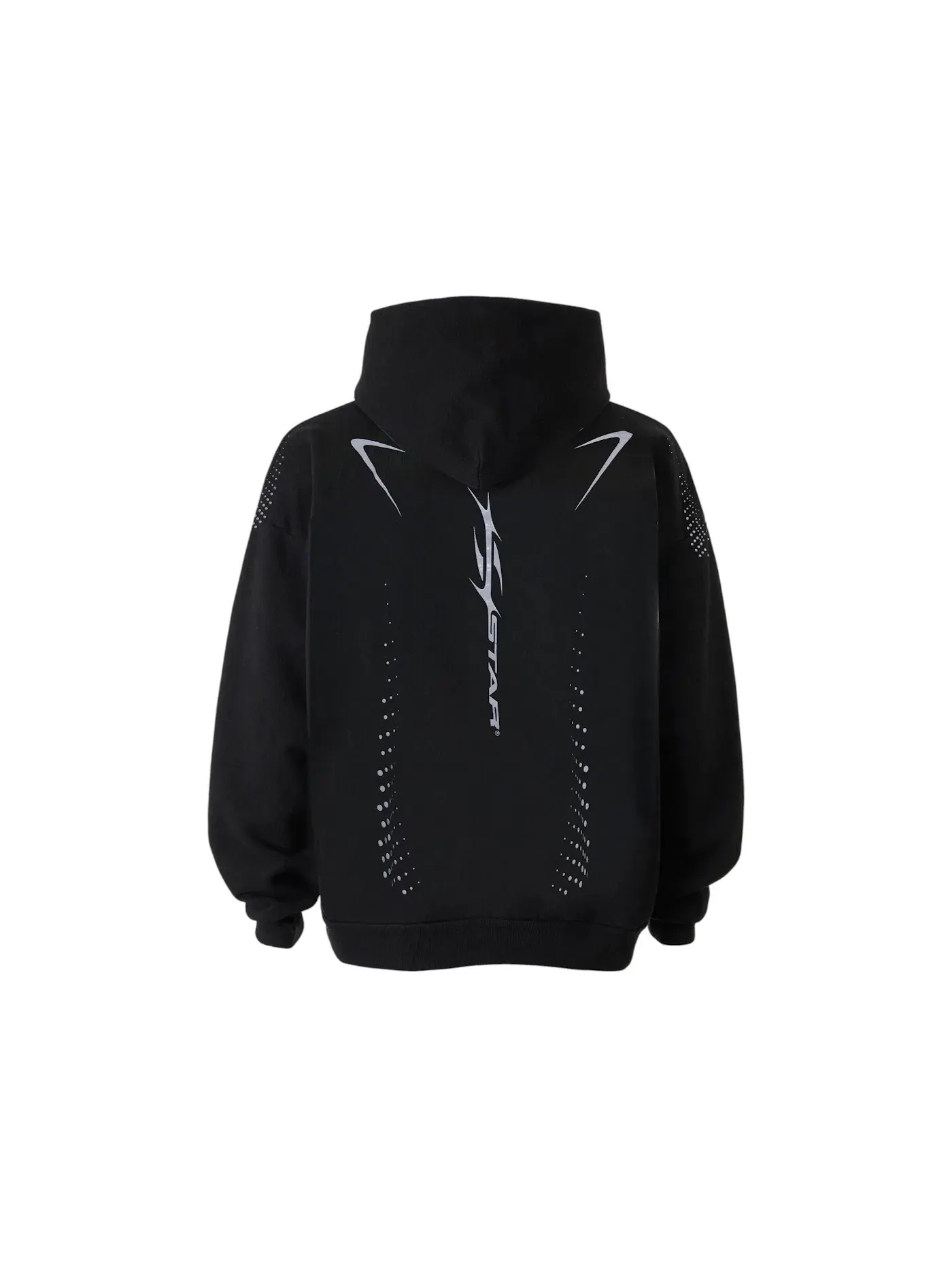Мужская худи с принтом Hellstar P2P Hype Flight Hoodie Hellstar — изображение 2 из 2, черный
