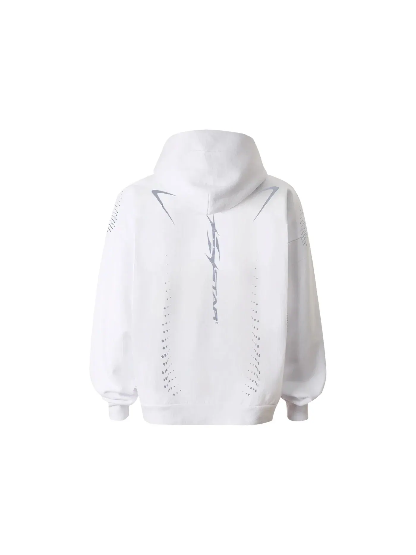Мужской худи с принтом Hellstar P2P Hype Flight Hoodie Hellstar — изображение 2 из 2, белый