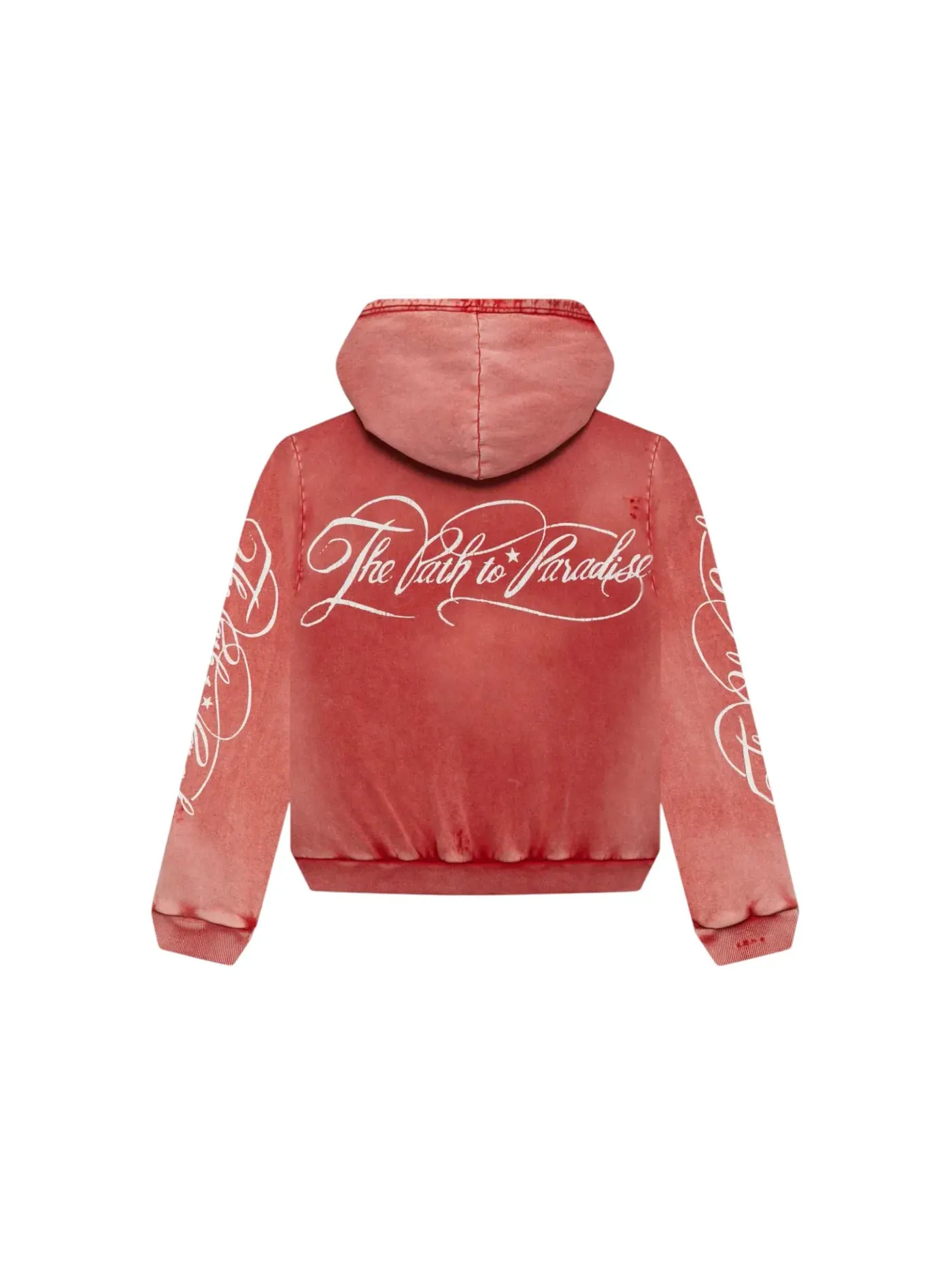 Мужская куртка с принтом Hellstar Path To Paradise Zip-Up — изображение 2 из 2, красный