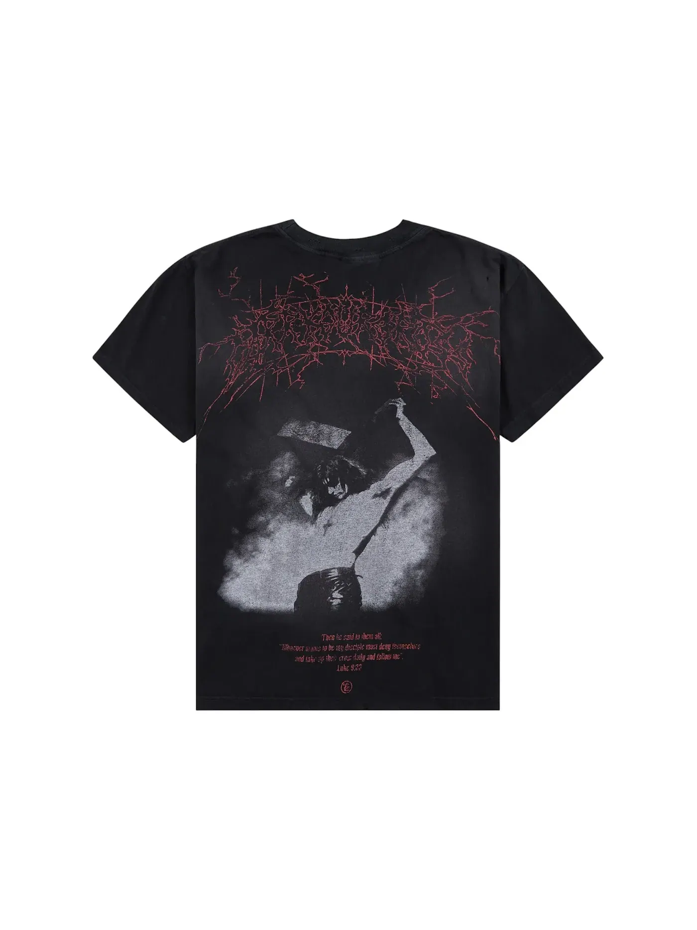 Мужская футболка с принтом Hellstar T-shirt — изображение 2 из 2, черный