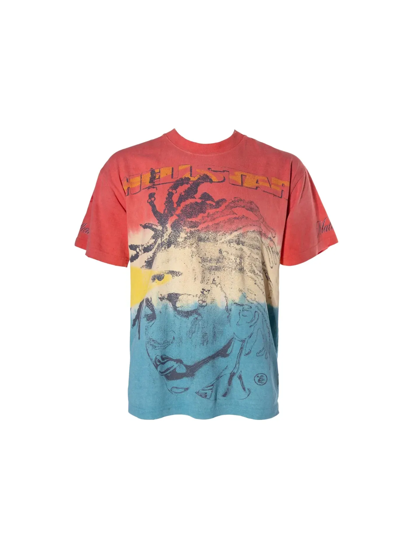 Мужская футболка с принтом Hellstar Rasta T-Shirt Hellstar — изображение 1 из 2, мульти