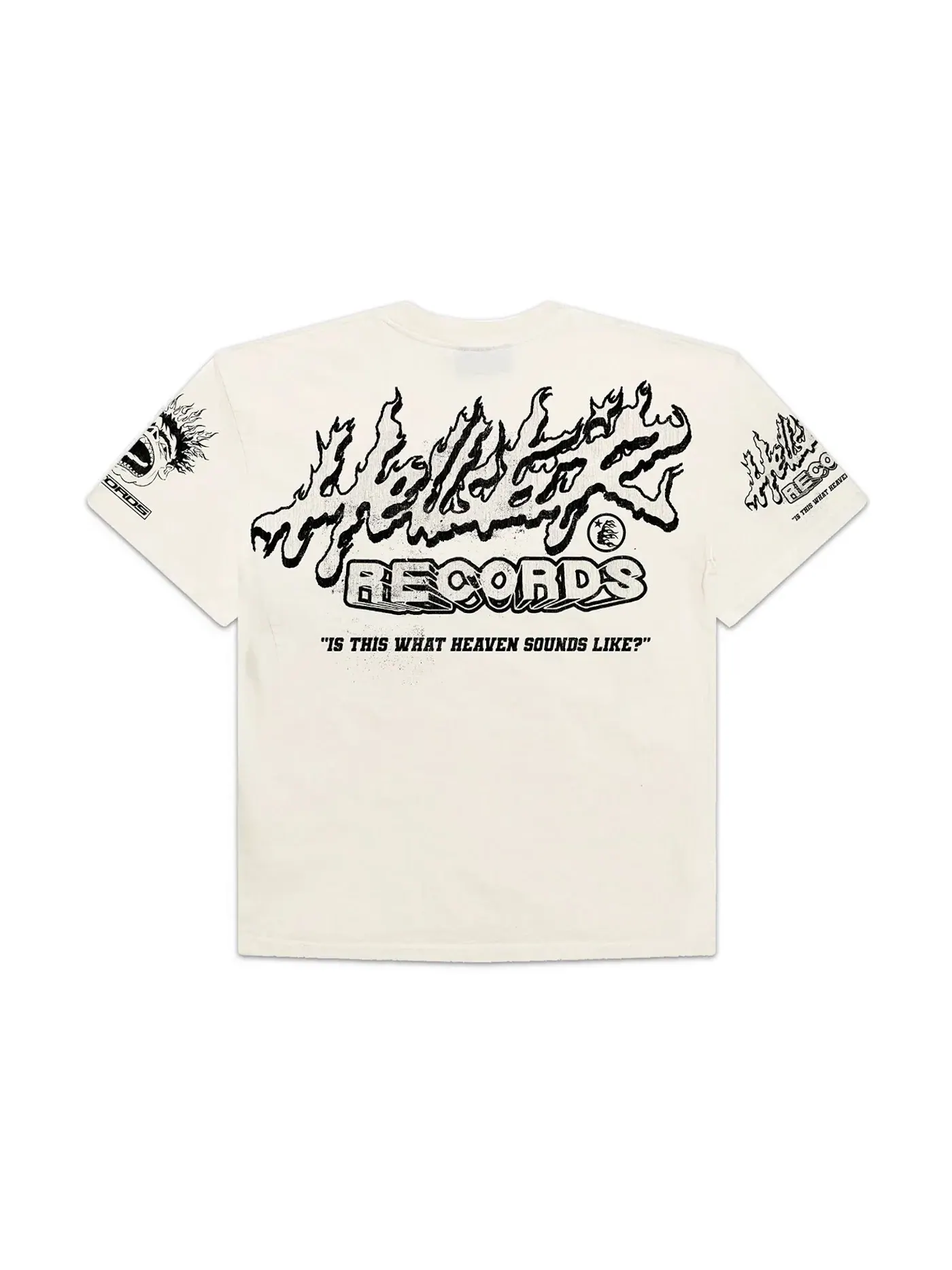 Мужская футболка с принтом Hellstar Records T-Shirt Hellstar — изображение 2 из 2, белый