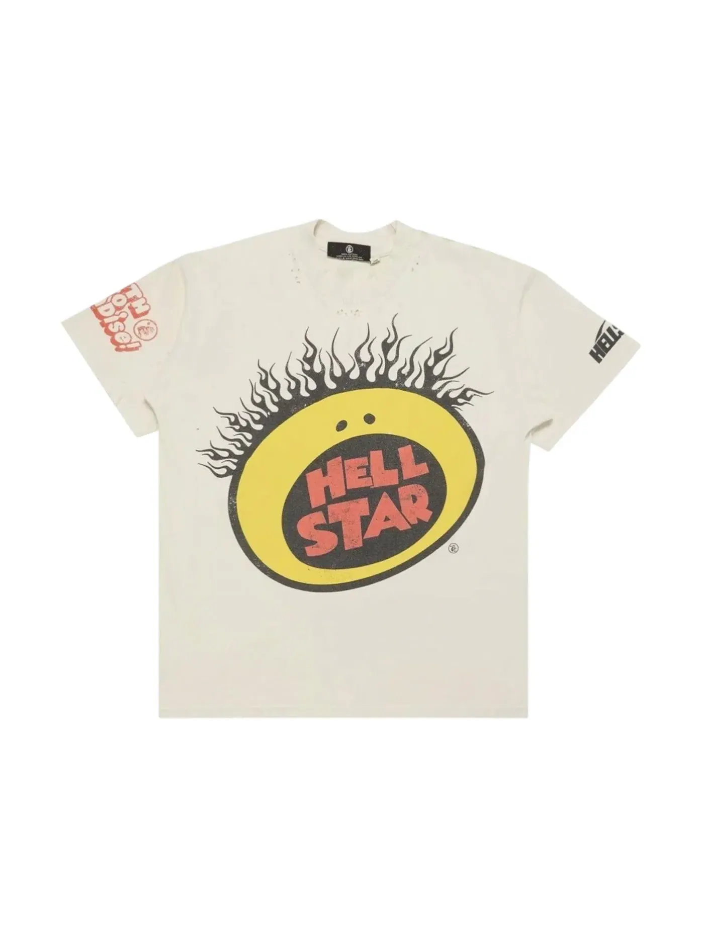 Мужская футболка с принтом Slime Hellstar — изображение 1 из 2, бежевый