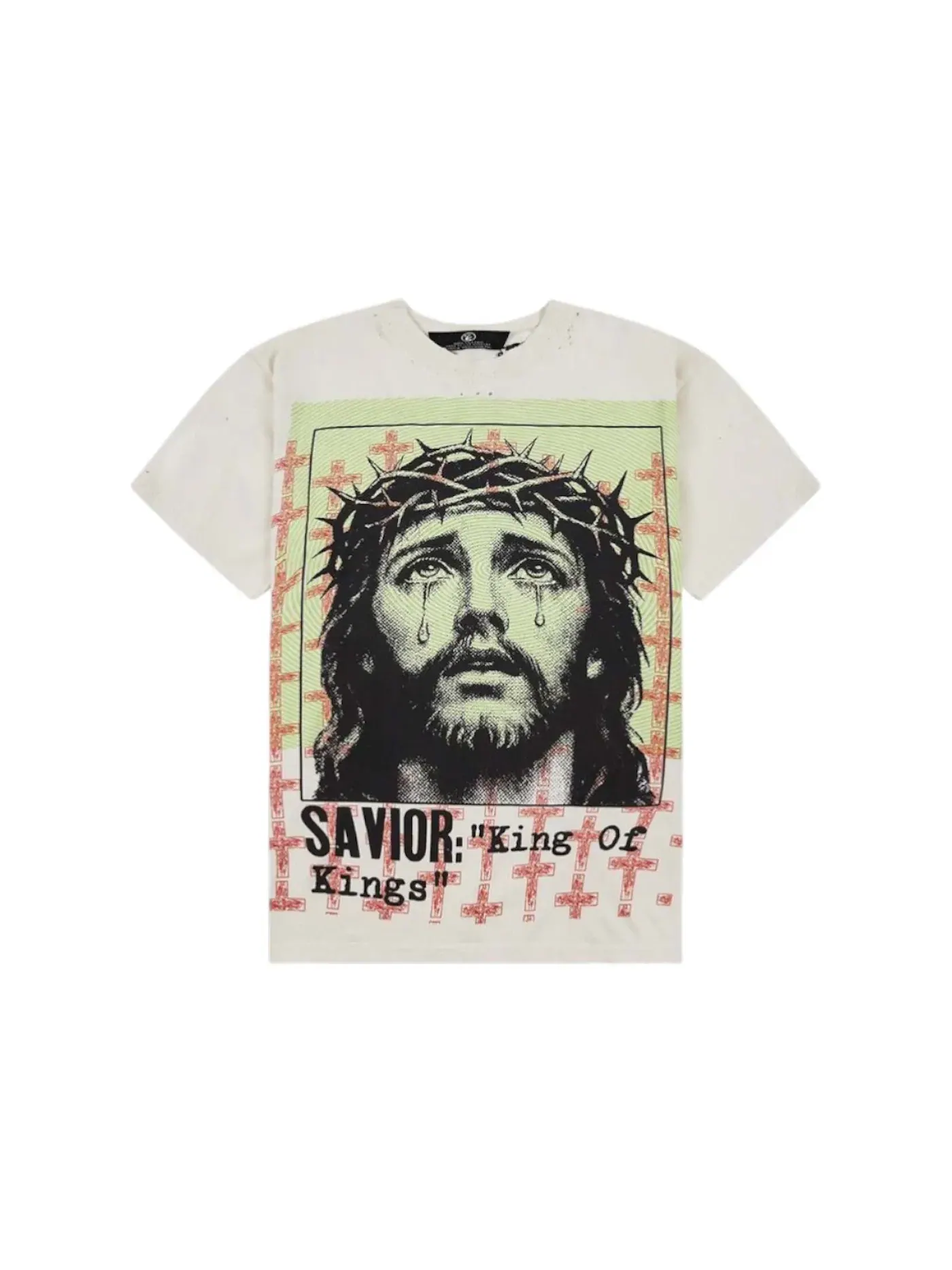 Мужская футболка с принтом Hellstar Son of God Tee White — изображение 1 из 2, белый
