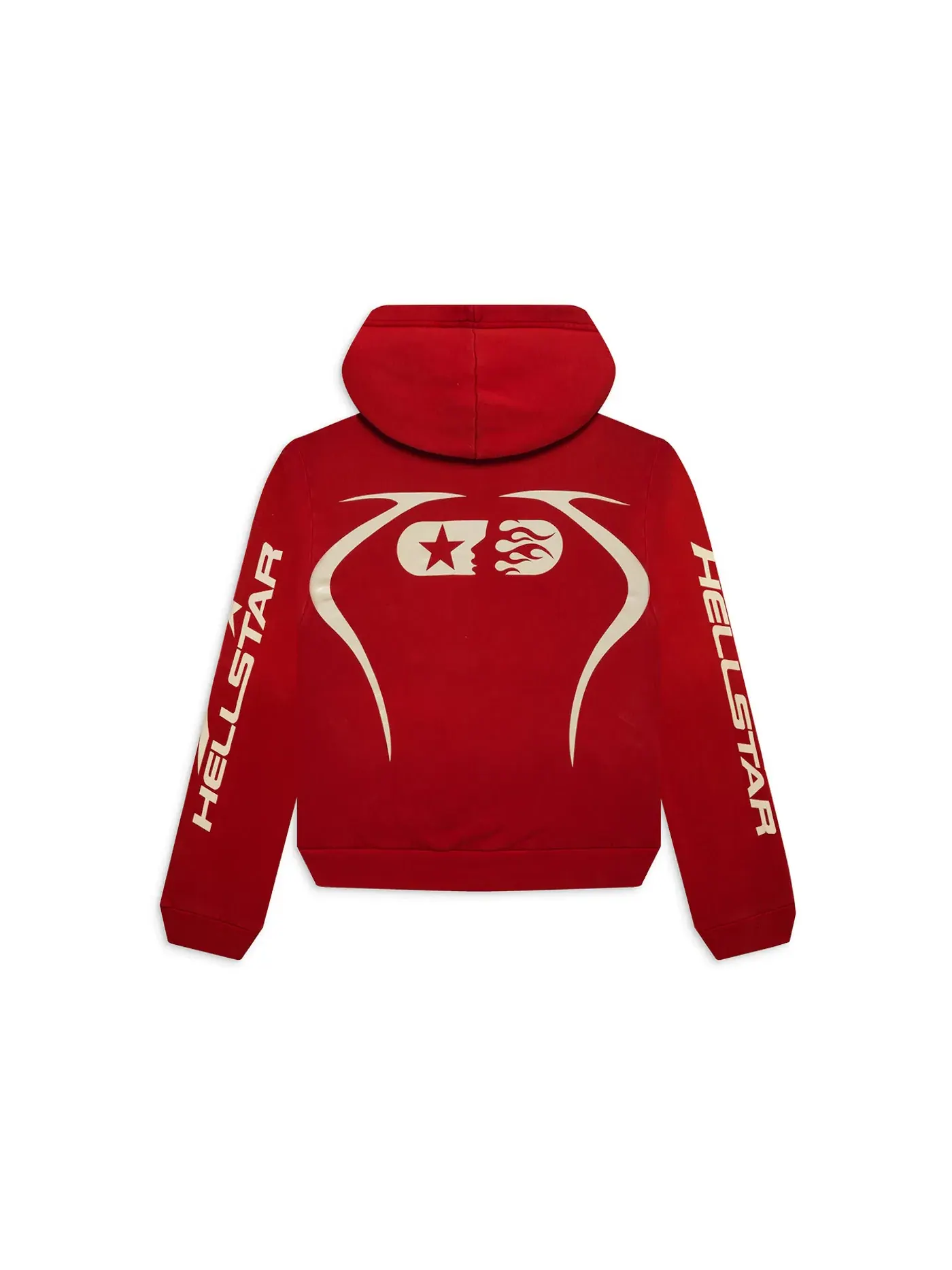 Мужская худи спортивная с принтом Hellstar Hoodie — изображение 2 из 2, красный