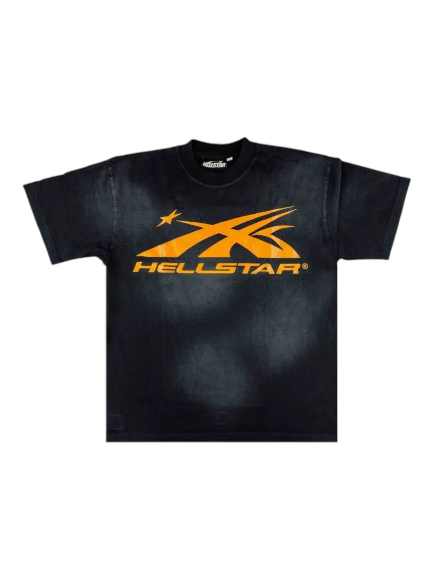 Мужская футболка с принтом Hellstar T-Shirt — изображение 1 из 2, черный/оранжевый