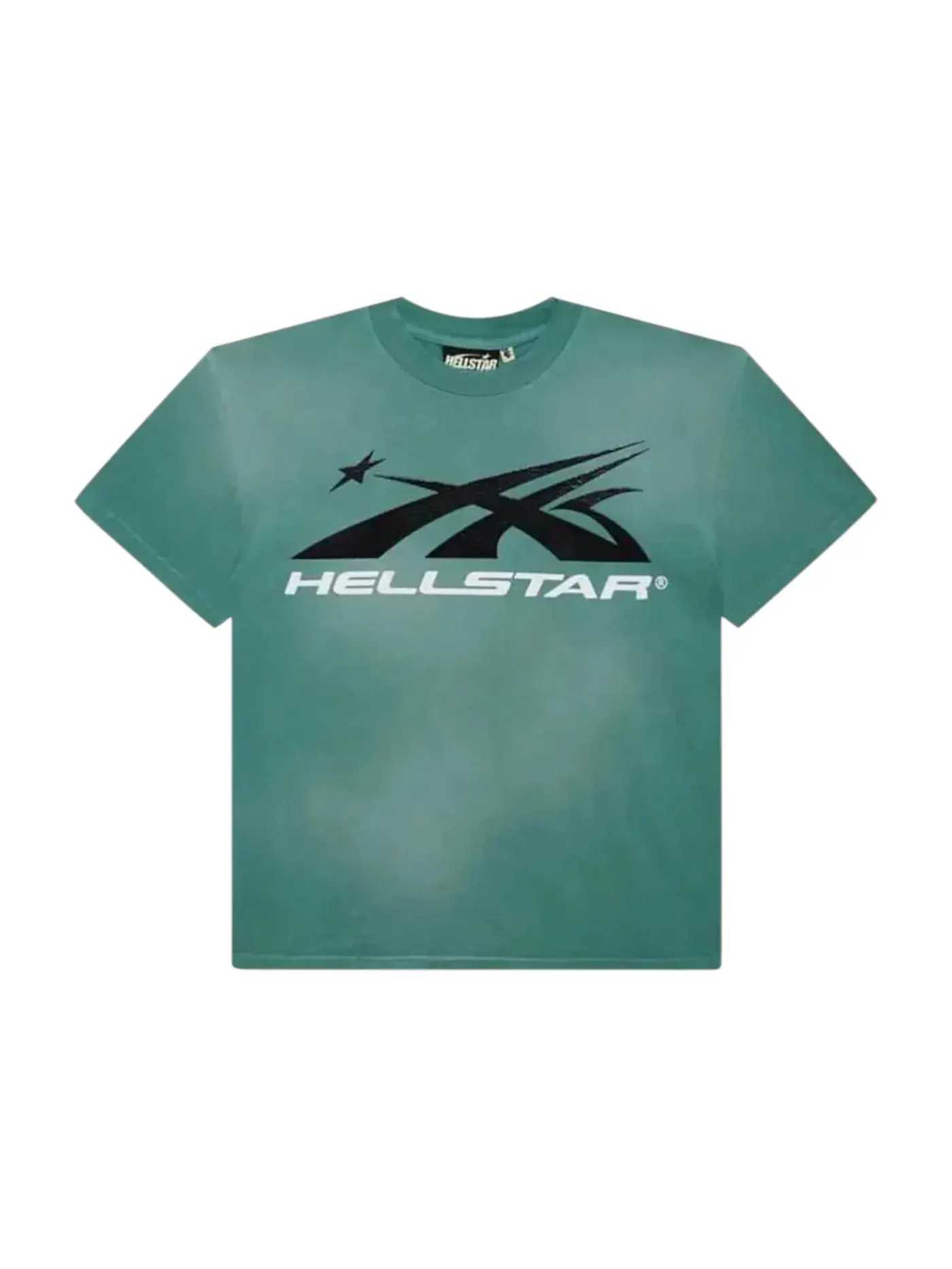 Мужская футболка с принтом Hellstar T-Shirt, Washed Teal — изображение 1 из 2