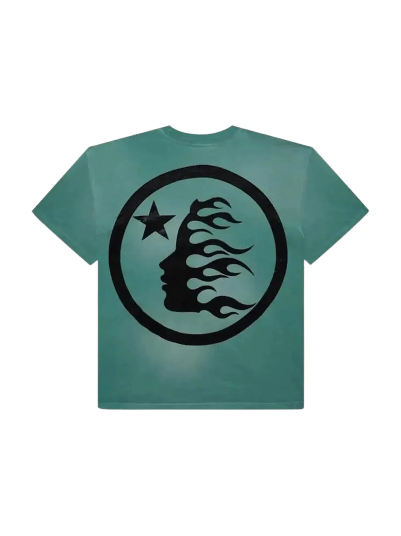 Мужская футболка с принтом Hellstar T-Shirt, Washed Teal — изображение 2 из 2