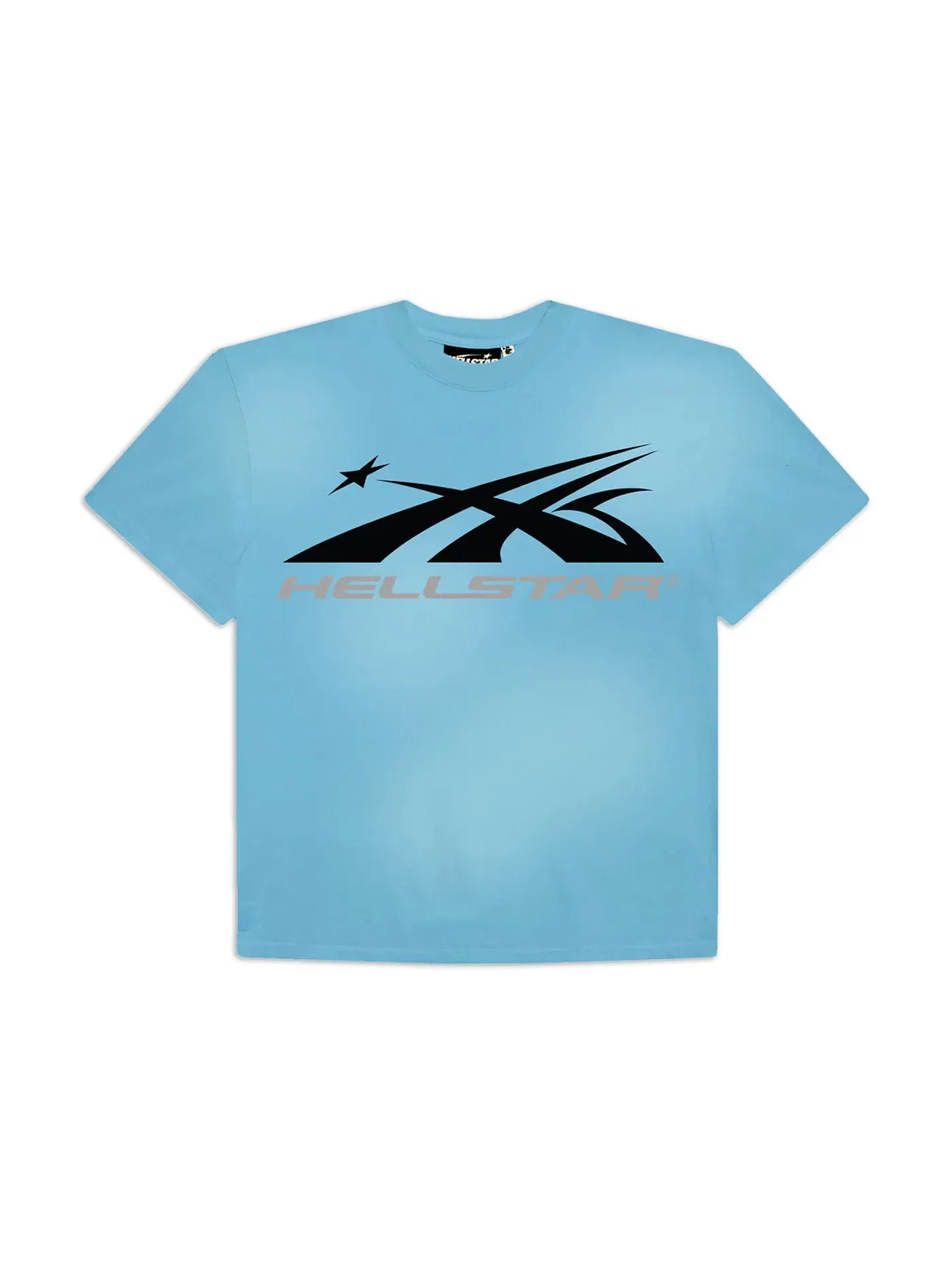Мужская футболка с принтом Hellstar Sports Core Logo Gel T-Shirt Blue — изображение 1 из 2