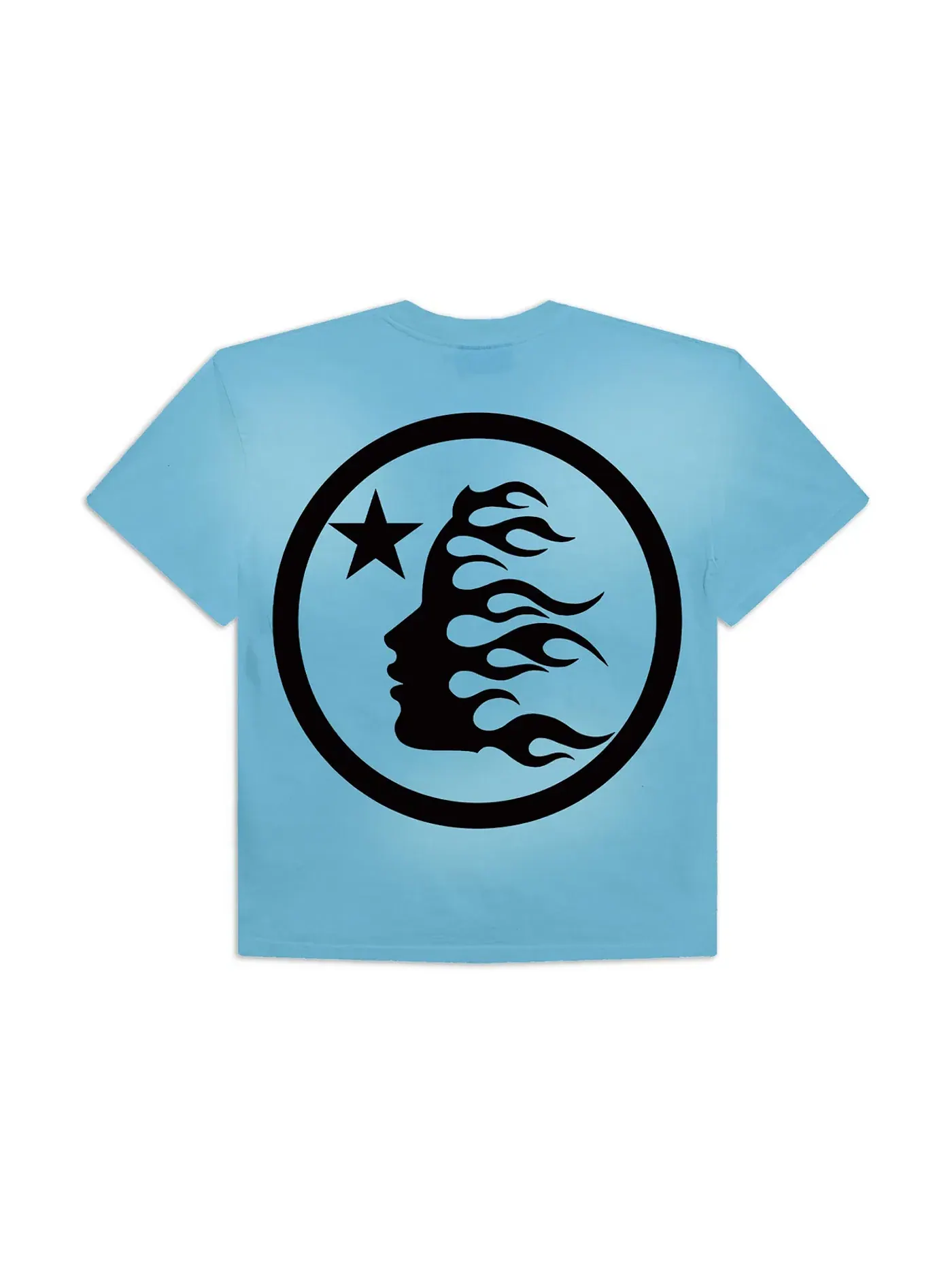 Мужская футболка с принтом Hellstar Sports Core Logo Gel T-Shirt Blue — изображение 2 из 2