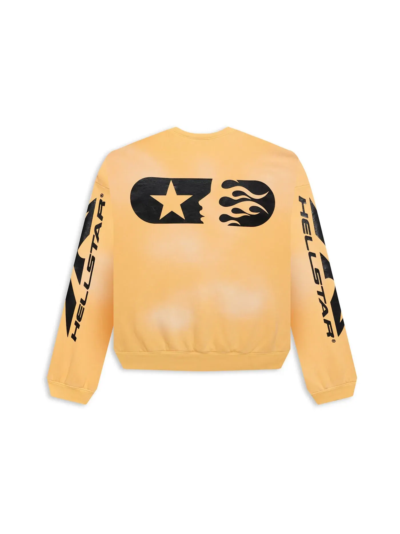 Мужской свитшот с круглым вырезом Crewneck Hellstar — изображение 2 из 2, желтый