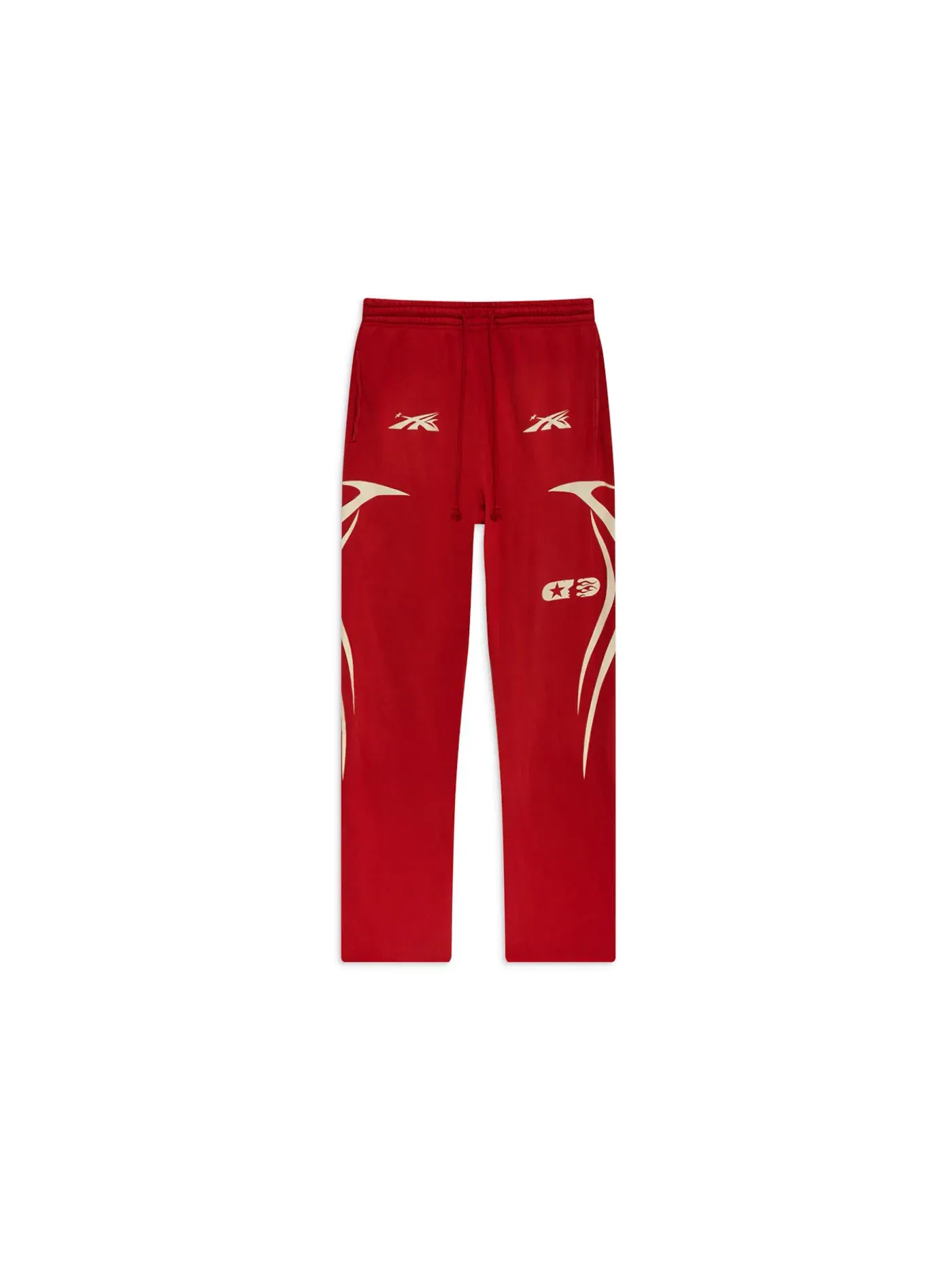 Мужские спортивные штаны с принтом Sweatpants Hellstar — изображение 1 из 2, красный