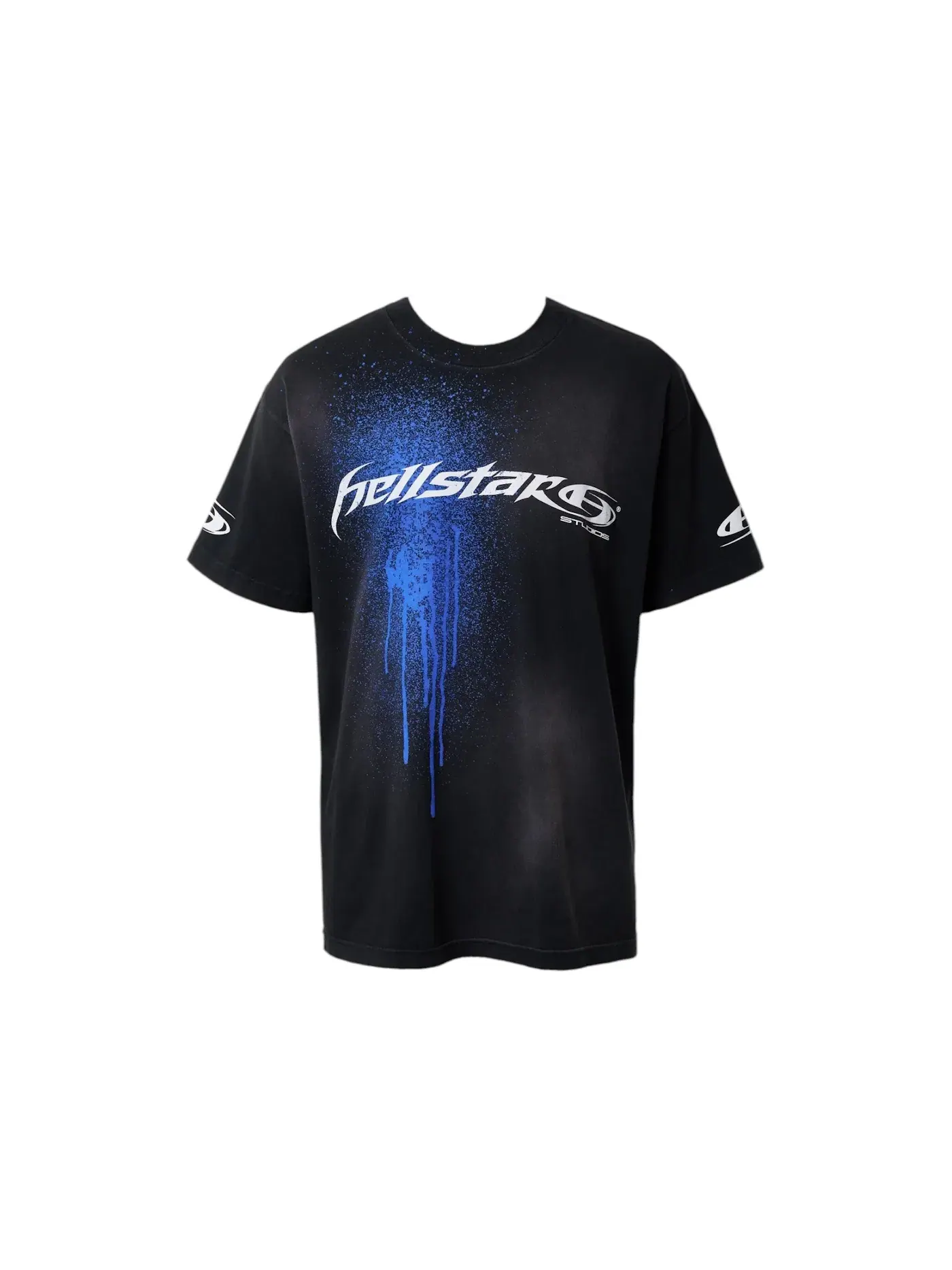 Мужская футболка с принтом Hellstar Spray Paint Logo T-Shirt — изображение 1 из 1, черный