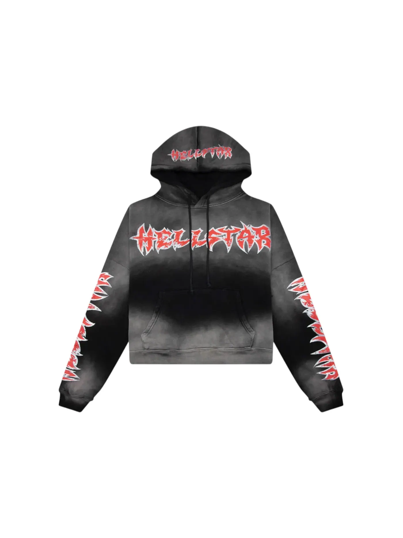 Мужская худи с принтом Hellstar Stars Shine Graffiti Hoodie Black — изображение 1 из 2