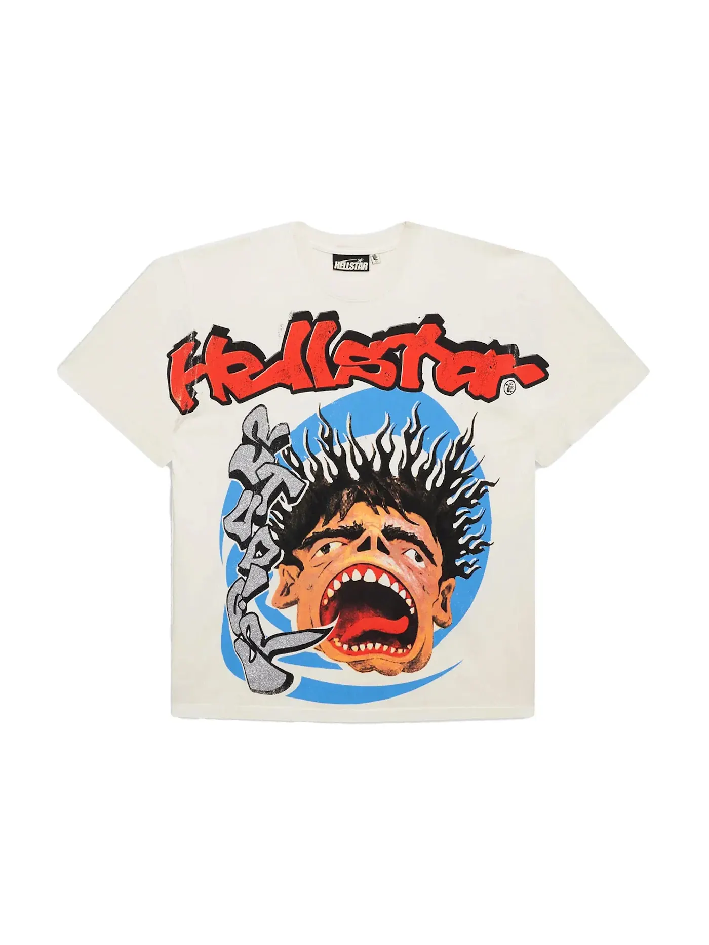 Мужская футболка с принтом Hellstar T-shirt — изображение 1 из 2, белый