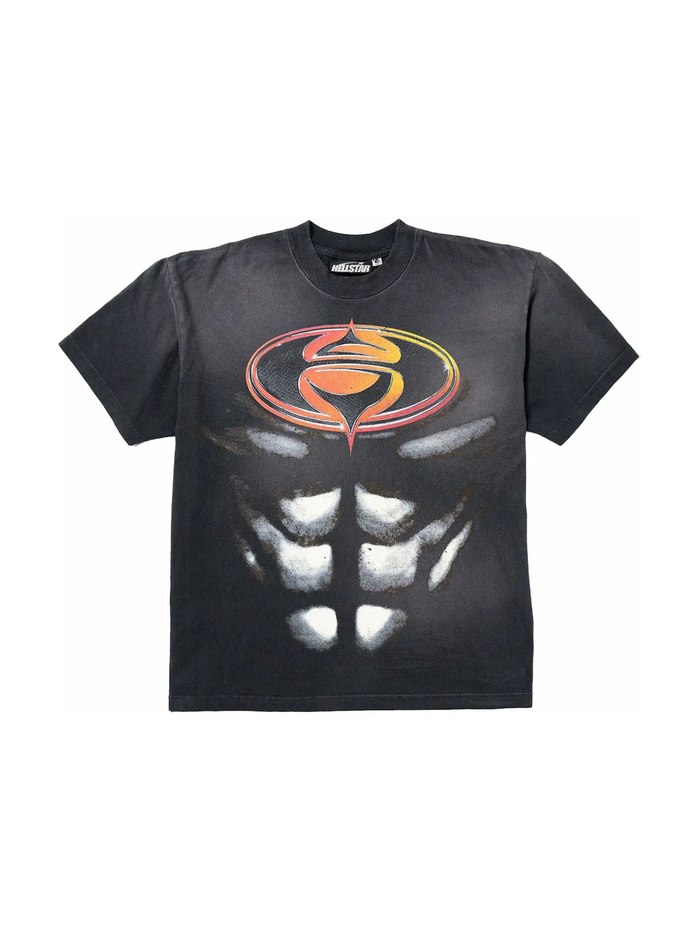 Мужская футболка с принтом Hellstar T-shirt — изображение 1 из 2, черный