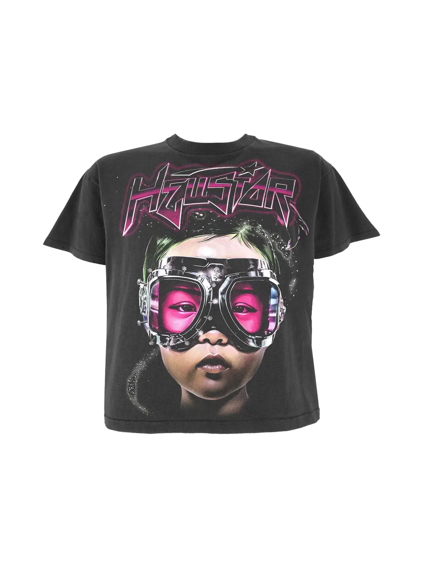 Детская футболка с принтом Hellstar T-Shirt Hellstar — изображение 1 из 2, черный розовый