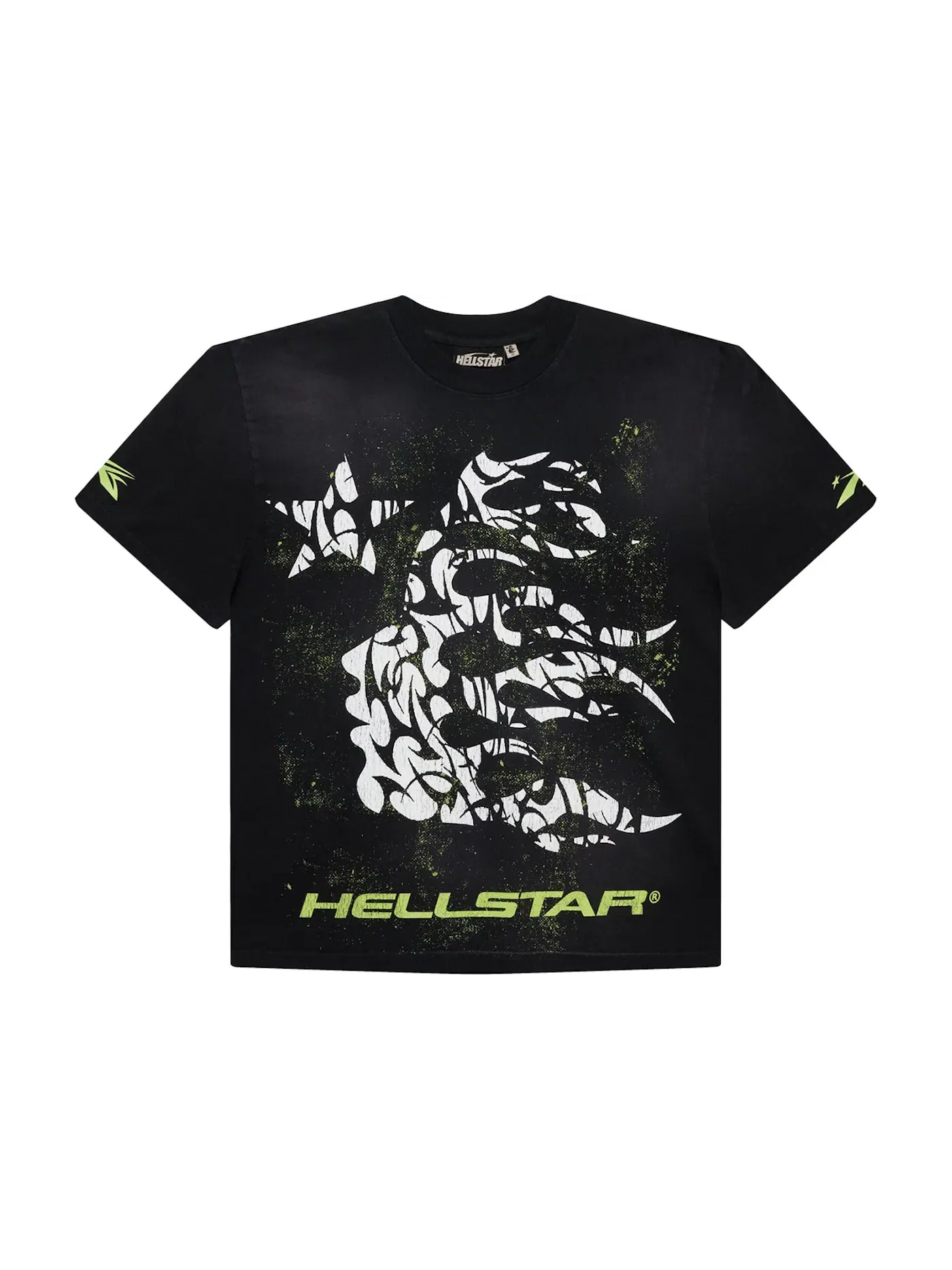 Мужская футболка с принтом Hellstar Thorn — изображение 1 из 2, зеленый