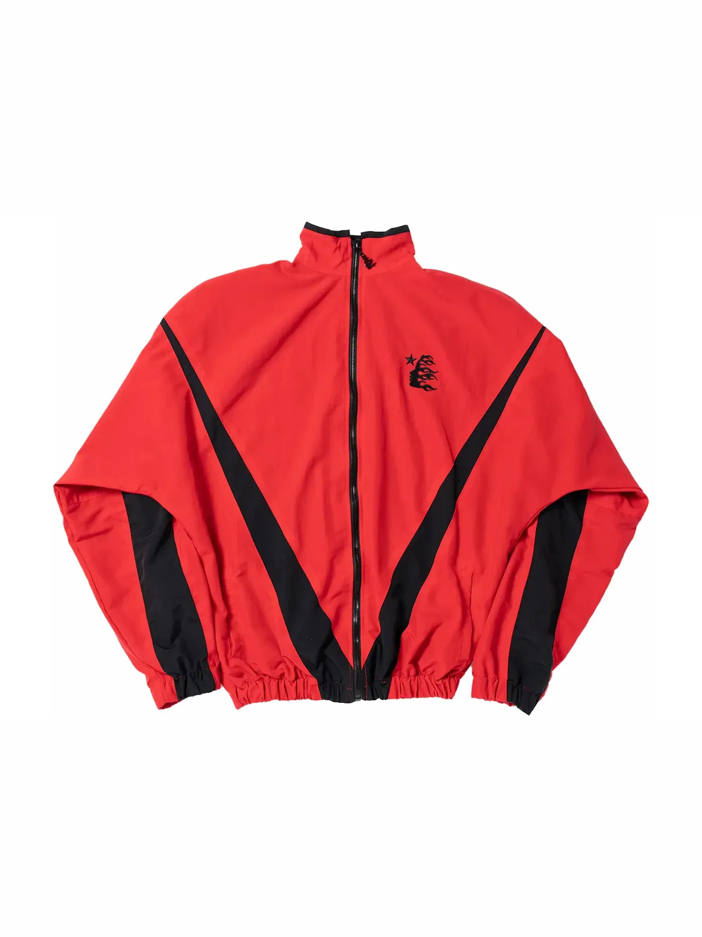 Мужская куртка с контрастными вставками Hellstar Thriller Red Track Jacket — изображение 1 из 2, красный/черный