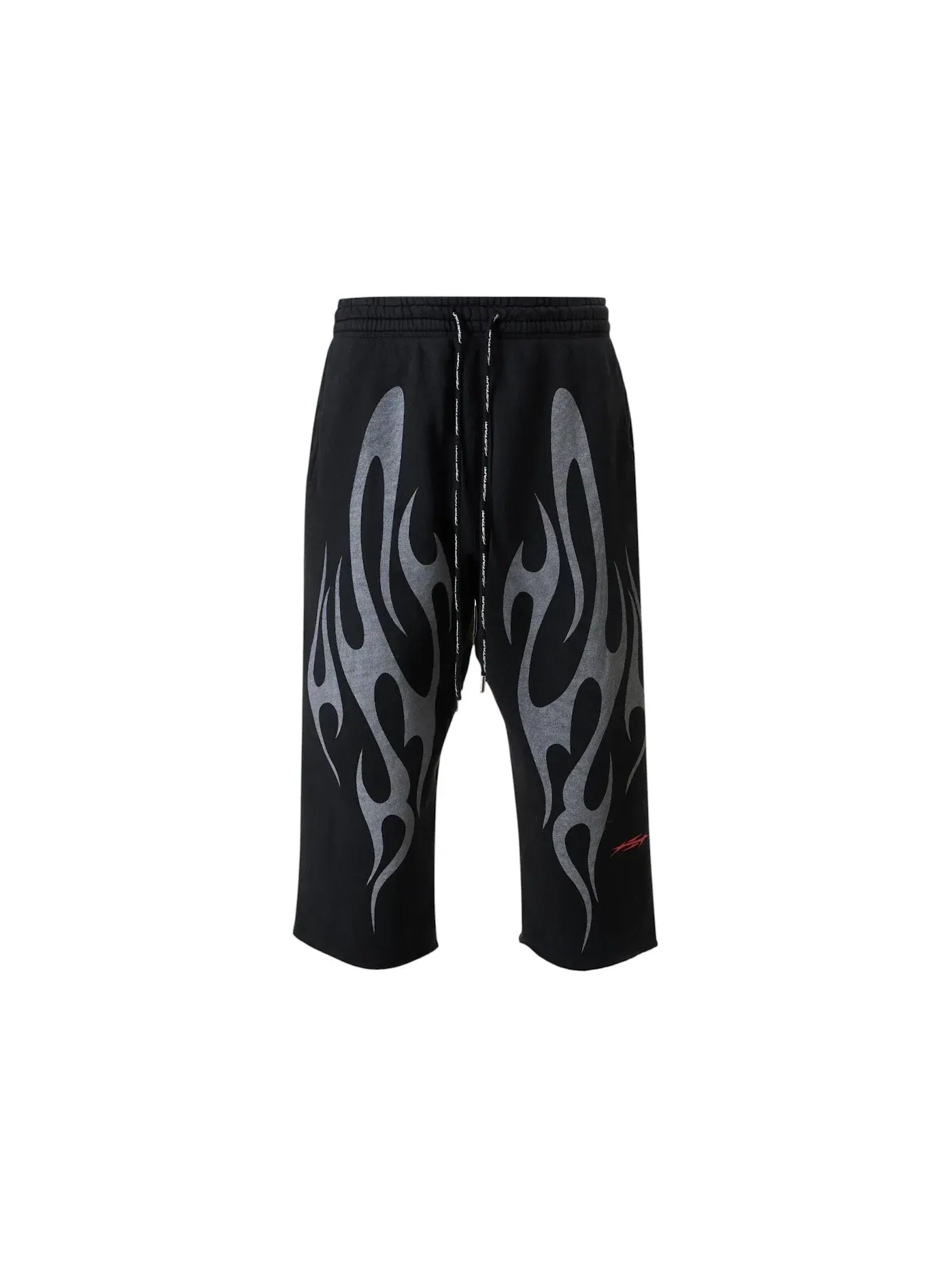 Мужские шорты с принтом Tribal Flame Short Hellstar — изображение 1 из 2, черный