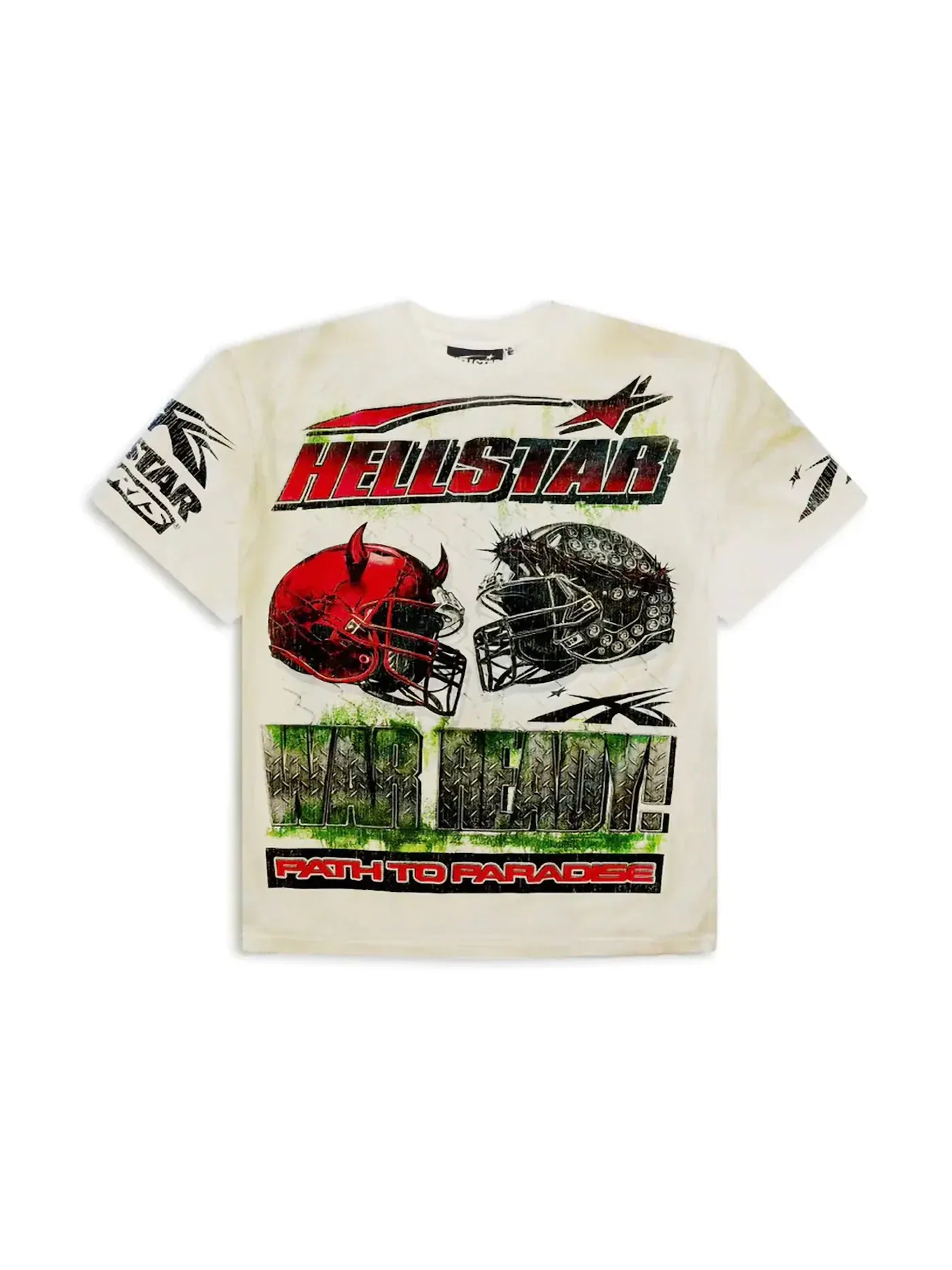 Мужская футболка с принтом Hellstar T-shirt — изображение 1 из 2, белый